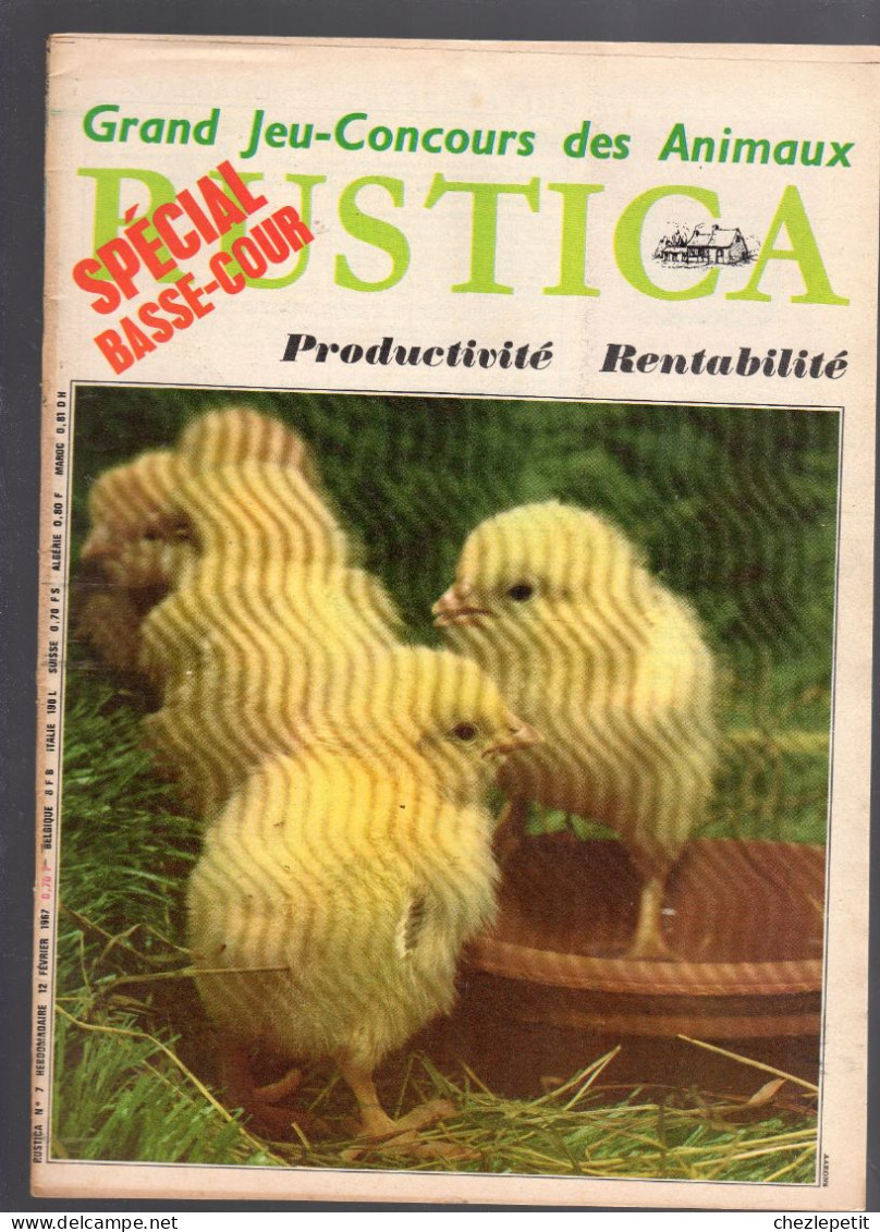 RUSTICA N°7 1967 Spécial Basse Cour Poules Lapins Pigeons Dindon Pintade Canard - Giardinaggio