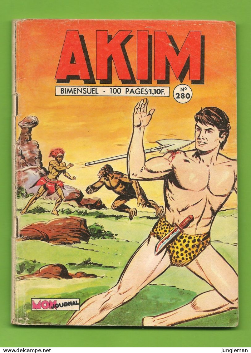 Akim N° 280 - 1ère Série - Editions Aventures Et Voyages - En + Bing Et Bang Badabang Et Les Bolides - Avril 1971 - BE - Akim