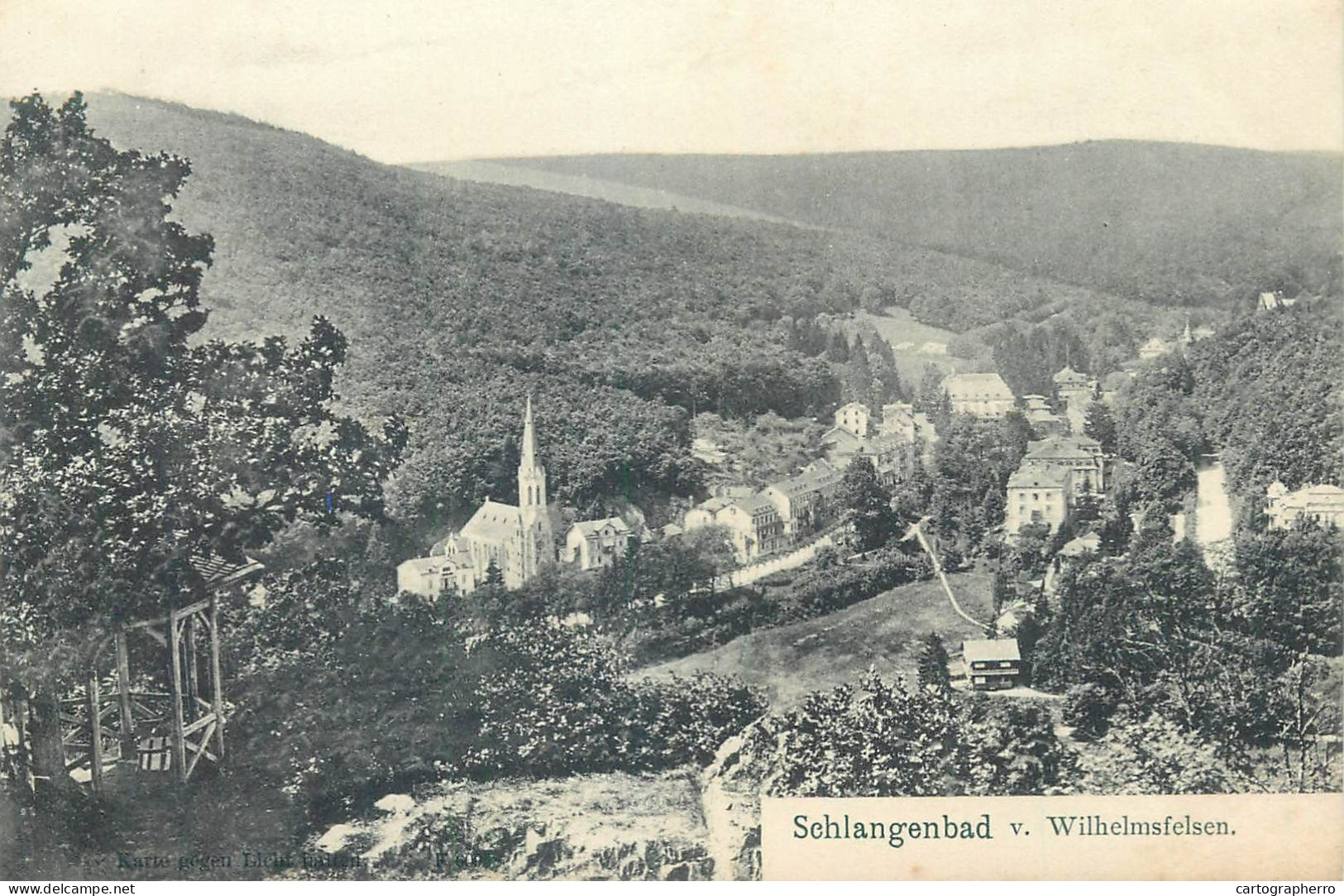 Germany Schlangenbad Von Wilhemfelsen Panoramic View - Schlangenbad