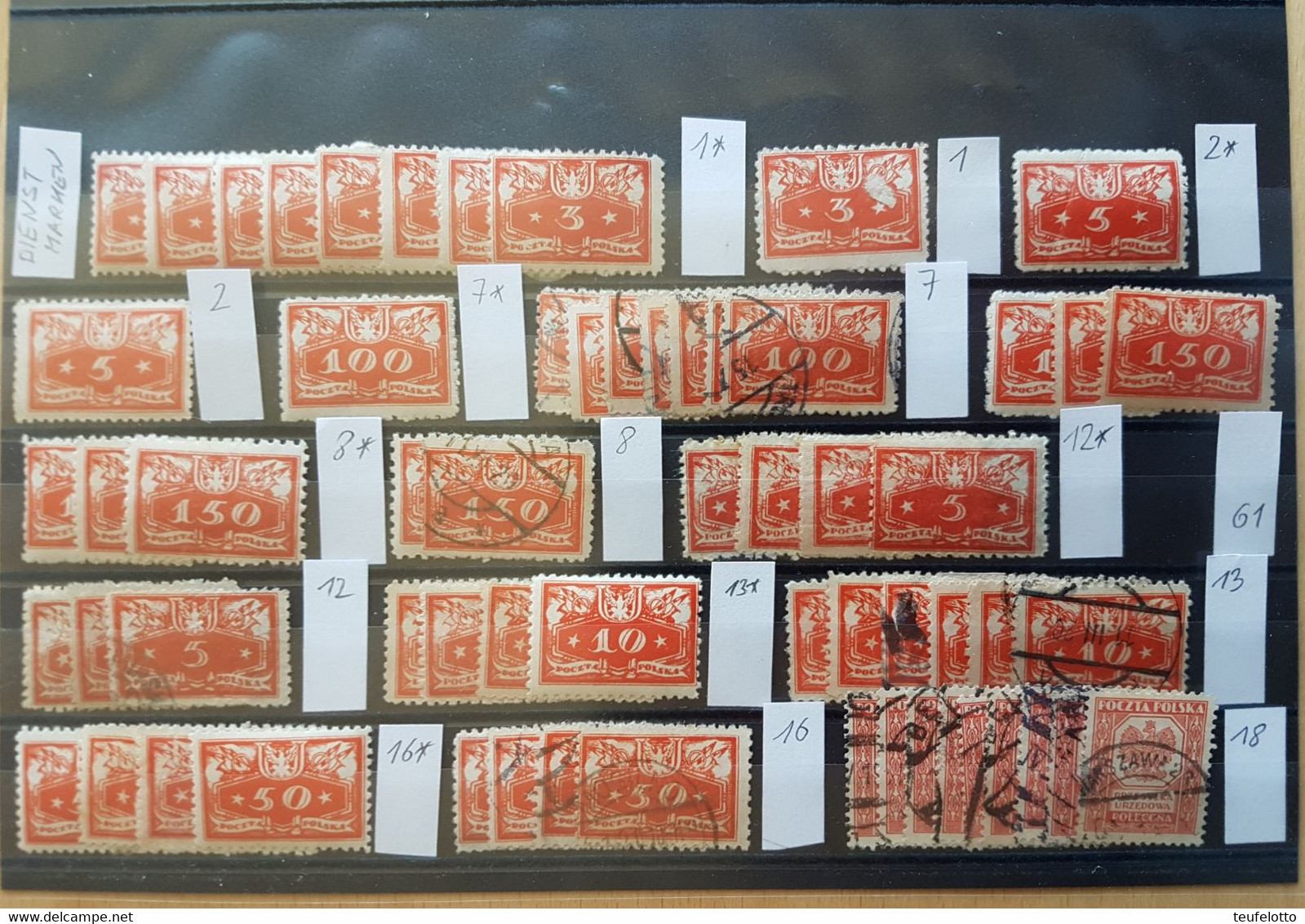 Poland Official Stamps, Postage Due, … /ZP3 - Sammlungen