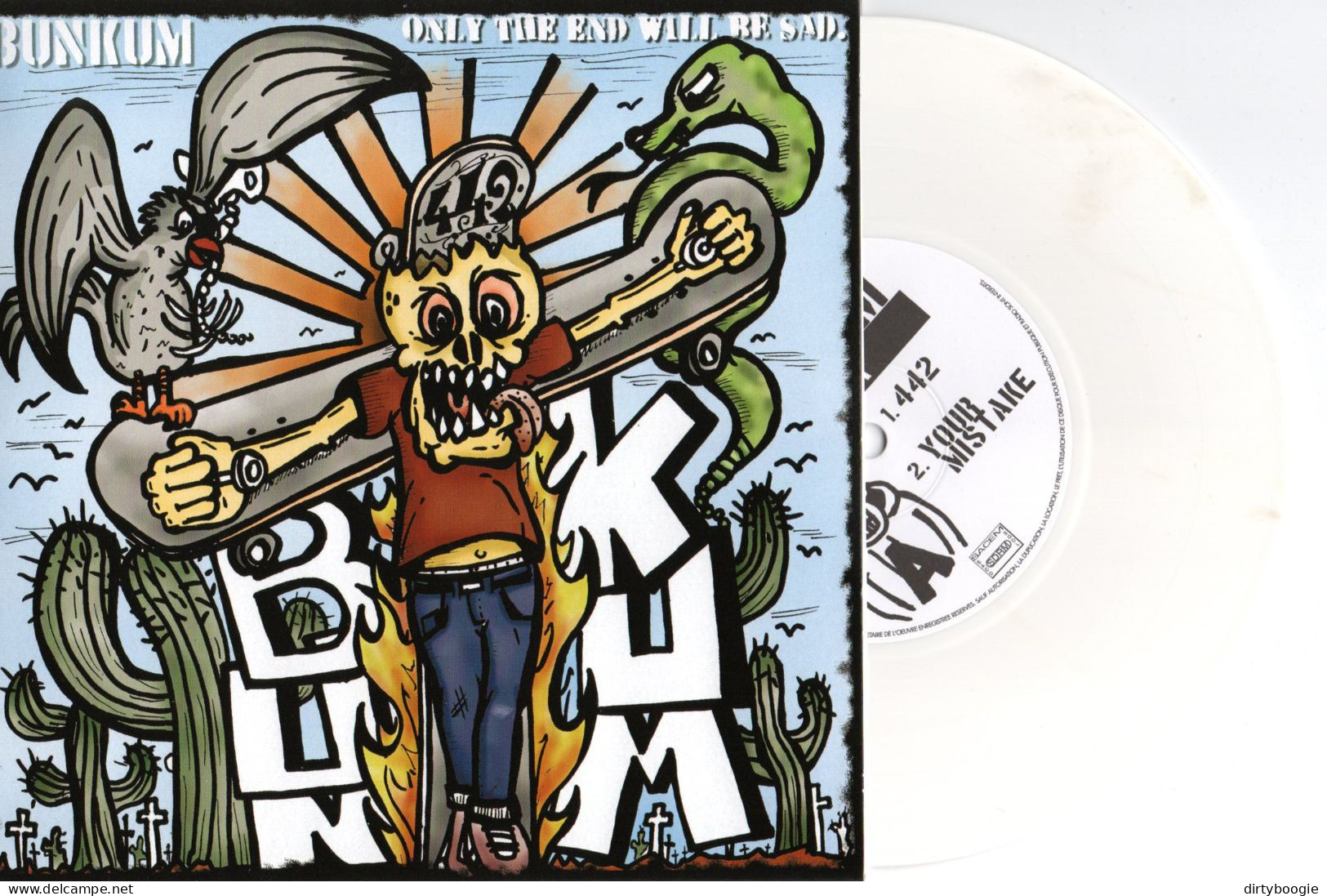 Bunkum - Only The End Will Be Sad - EP - Hardcore - Agnostic Front - Bad Brains - Vinyl Blanc - Punk