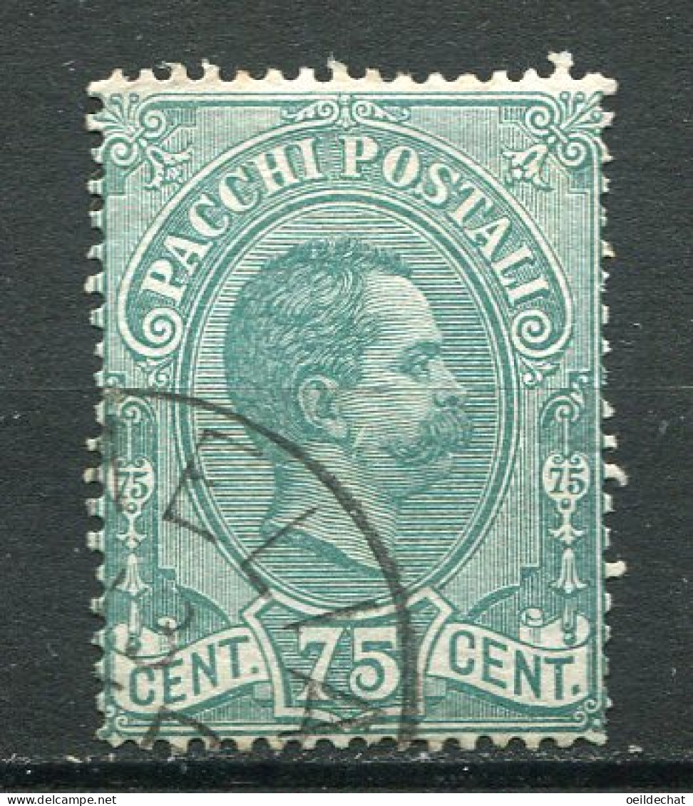 24885 ITALIE  Colis-postaux  N°4° 75c. Vert Humbert 1er    1884  B/TB - Postal Parcels