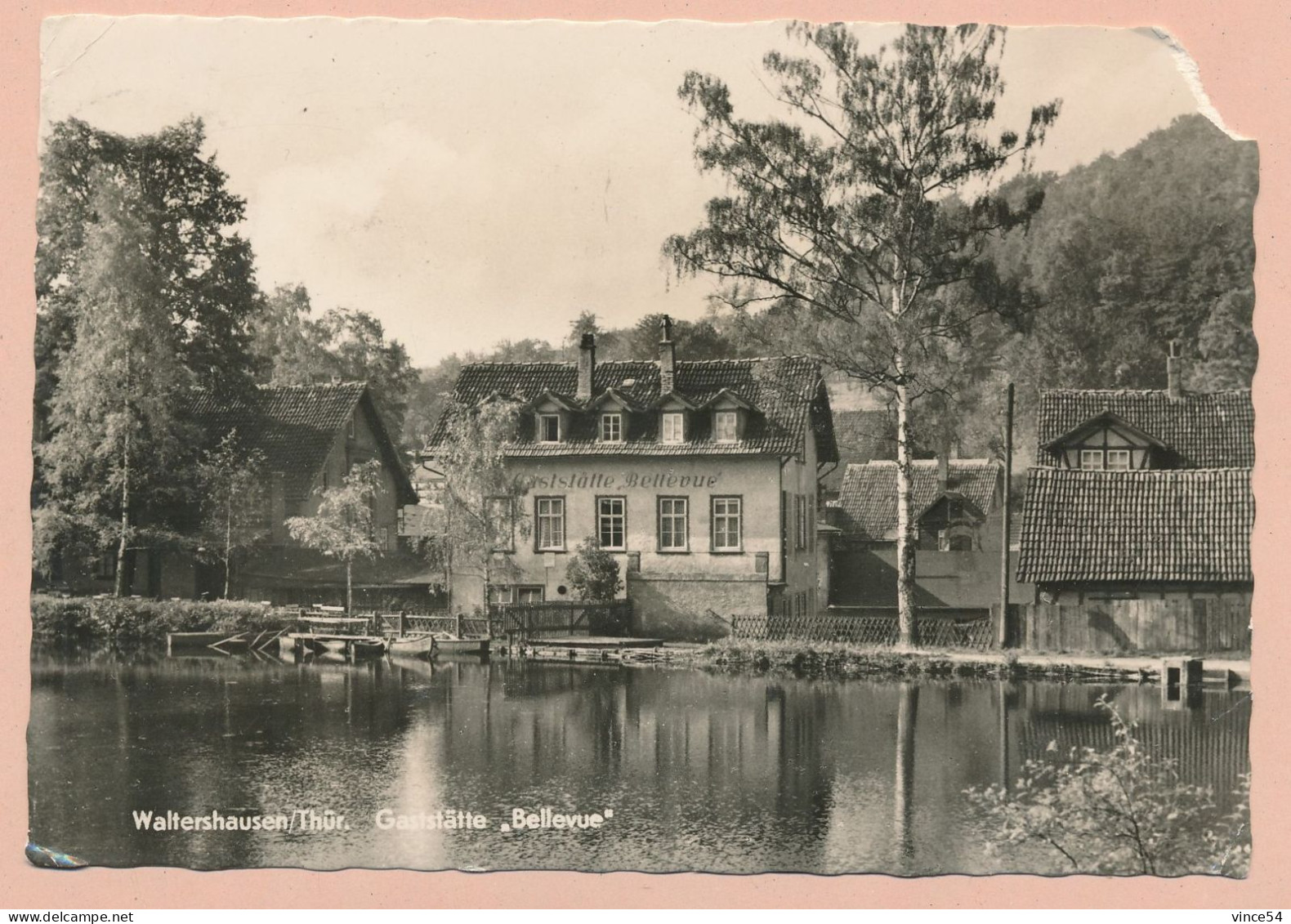 Waltershausen - Gaststätte Bellevue - Gelauft 1968 - Waltershausen