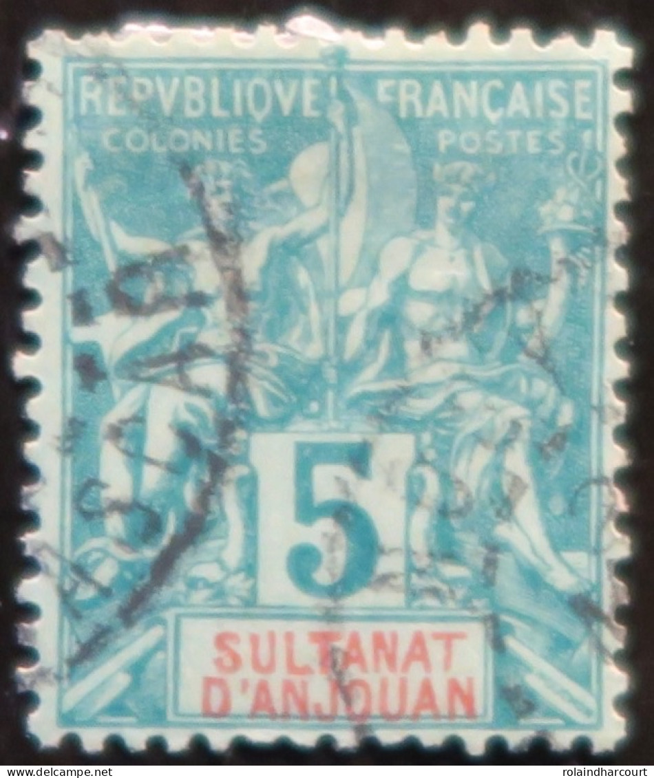 R2141/1 - 1892/1899 - COLONIES FRANÇAISES - ANJOUAN - N°4 (petit Pelurage) CàD De MADAGASCAR - Usati