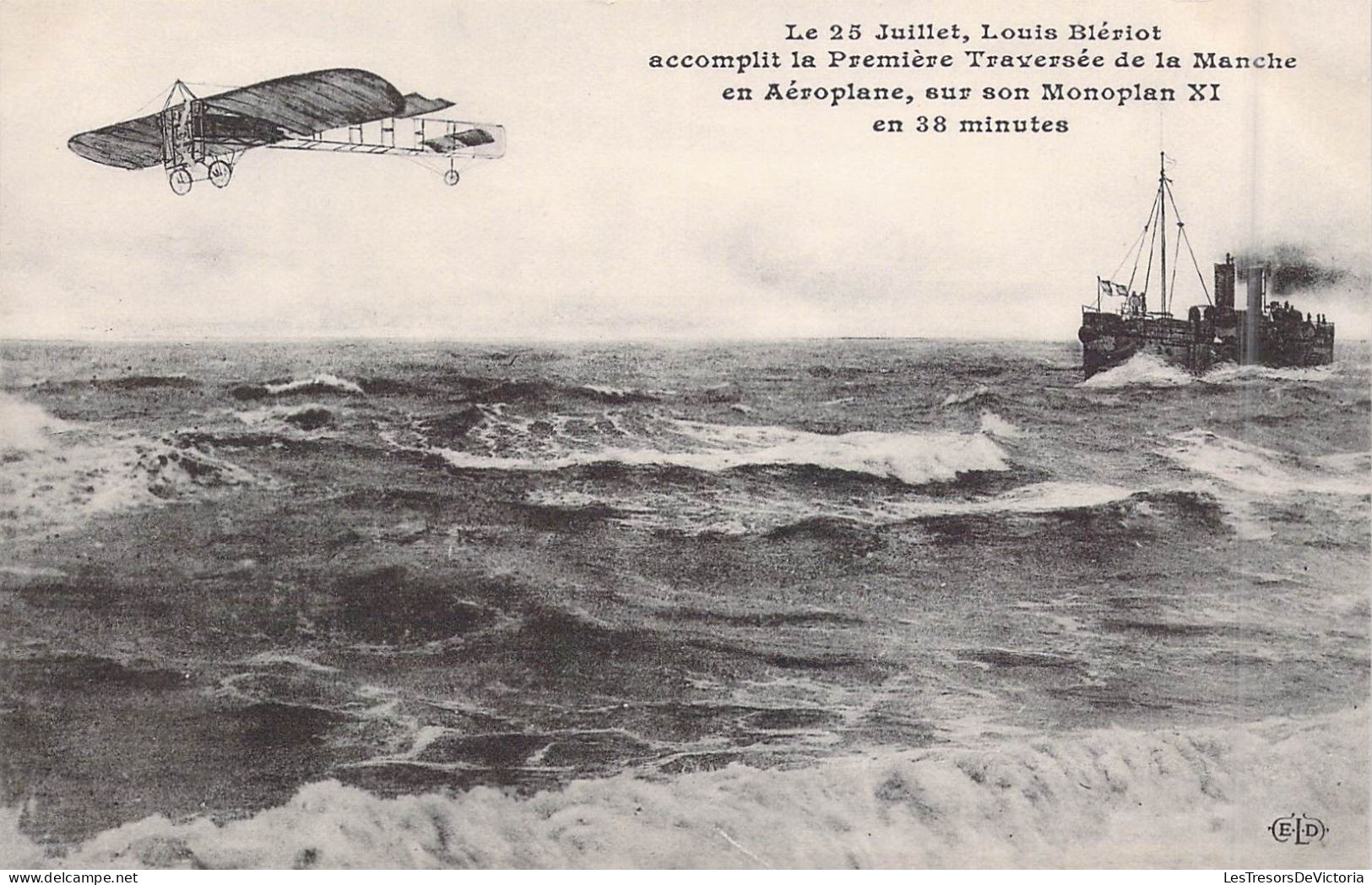 TRANSPORTS - Aviateur - Louis Blériot - Première Traversée De La Manche En Aéroplane En 38 Min - Carte Postale Ancienne - Piloten