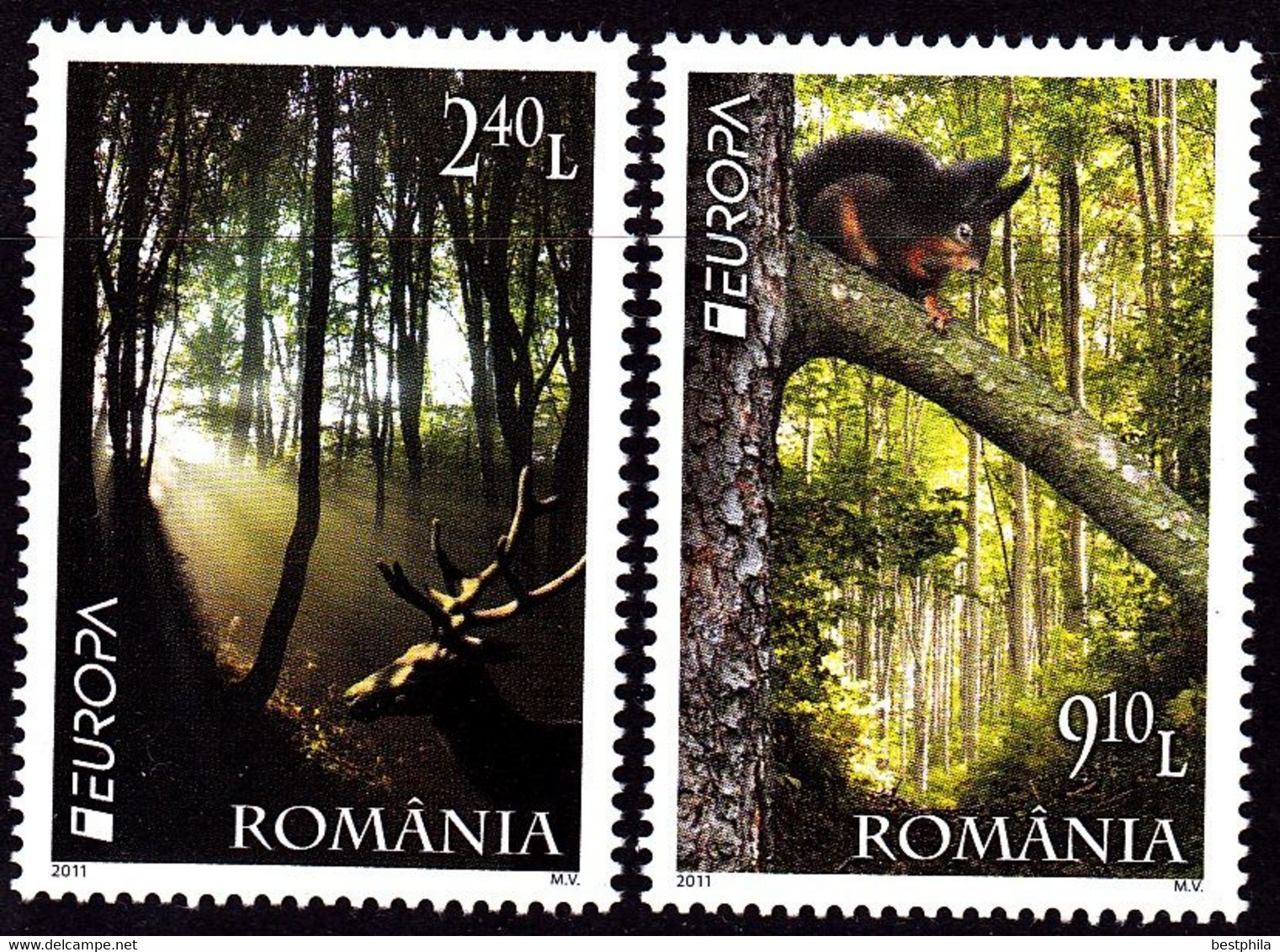 Europa Cept - 2011 - Romania, Rumenien - (Forest) ** MNH - 2011