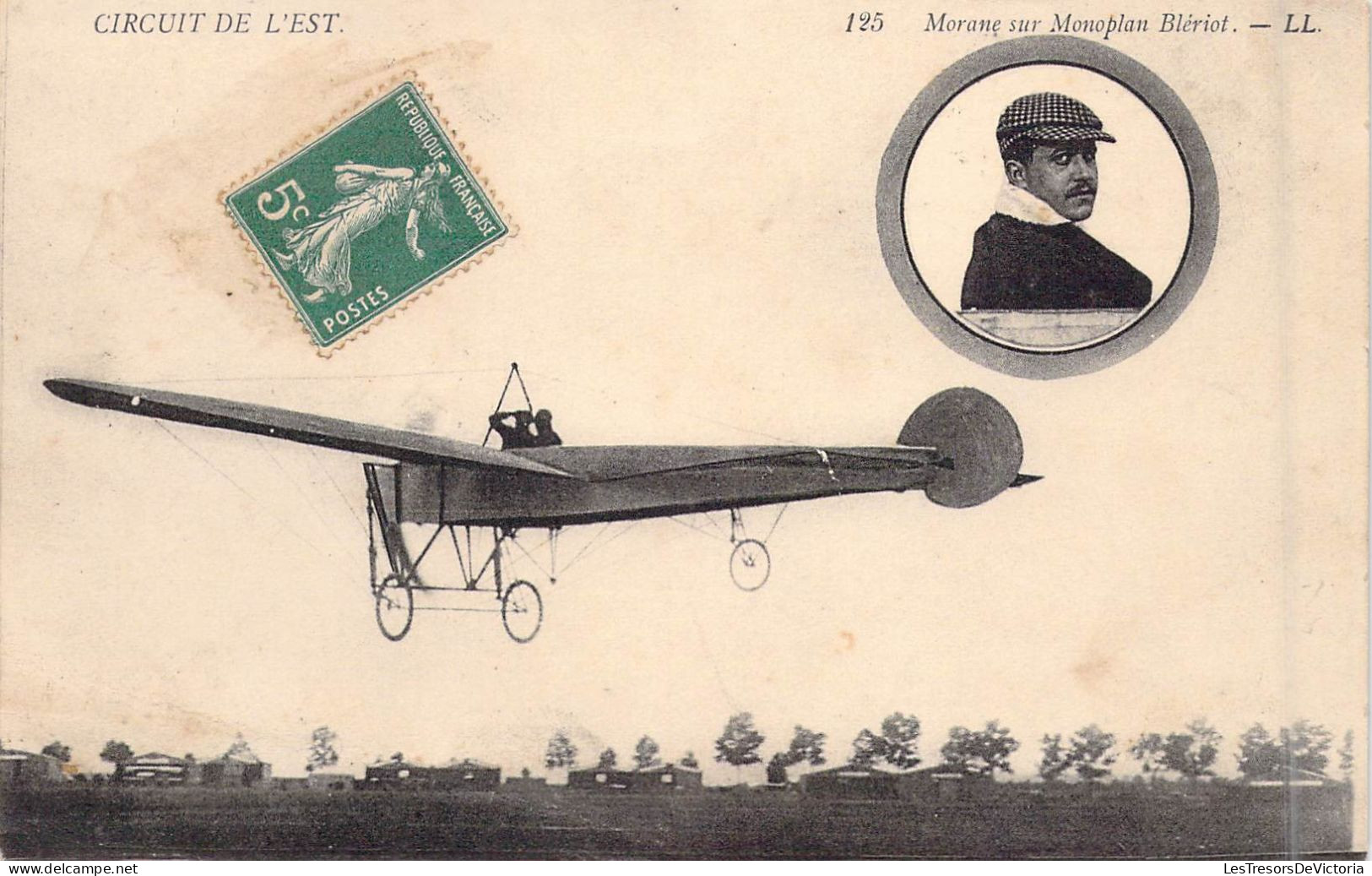 TRANSPORTS - Aviation - Circuit De L'Est - Morane Sur Monoplan Blériot - Carte Postale Ancienne - Aviatori