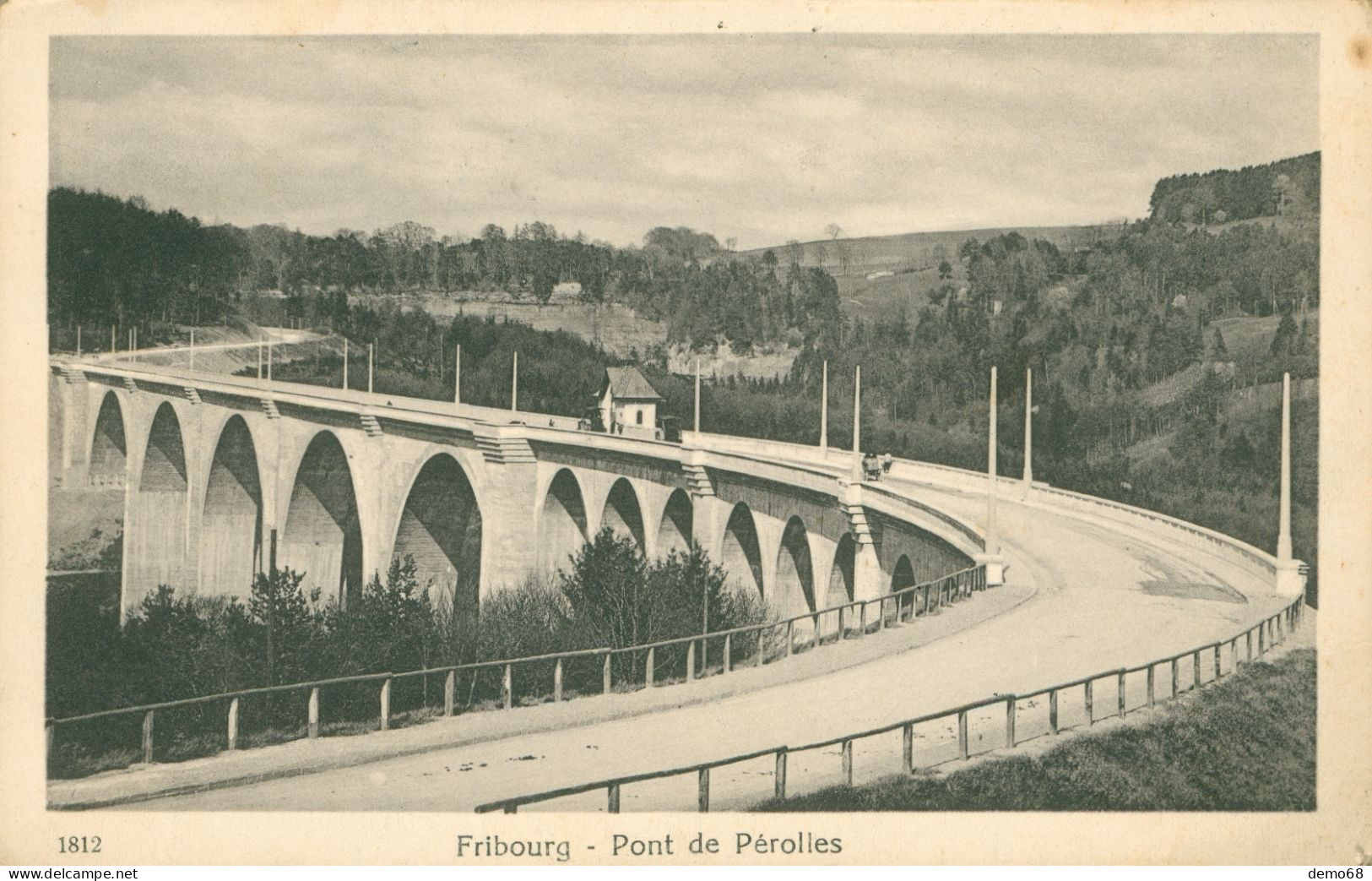 Fribourg Canton FR Suisse Schweiz Vue Générale Pont Des Pérolles CPA  Ed Savigny - Fribourg