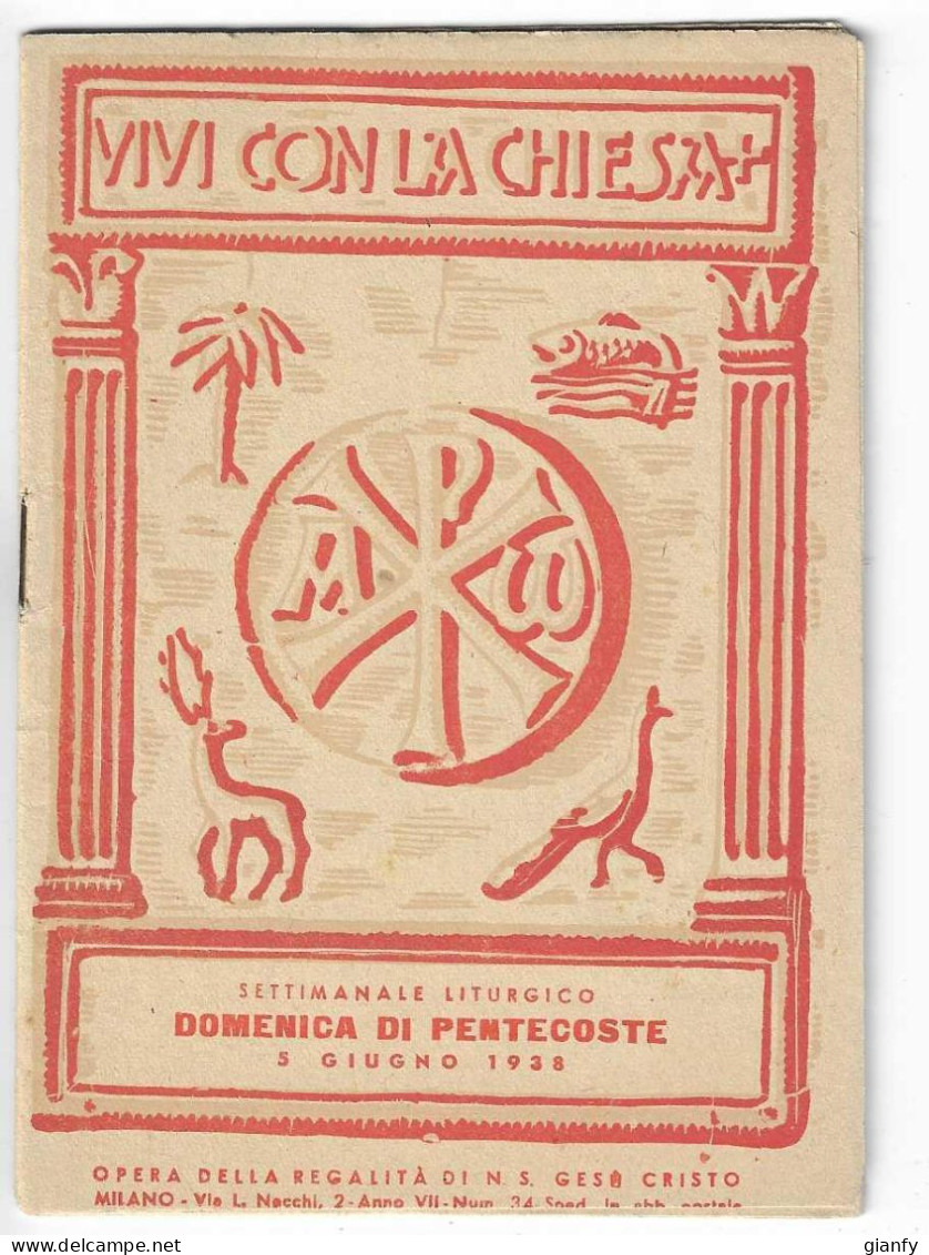 VIVI CON LA CHIESA _ LA SETTIMANA DI PENTECOSTE 1938 - Da Identificare