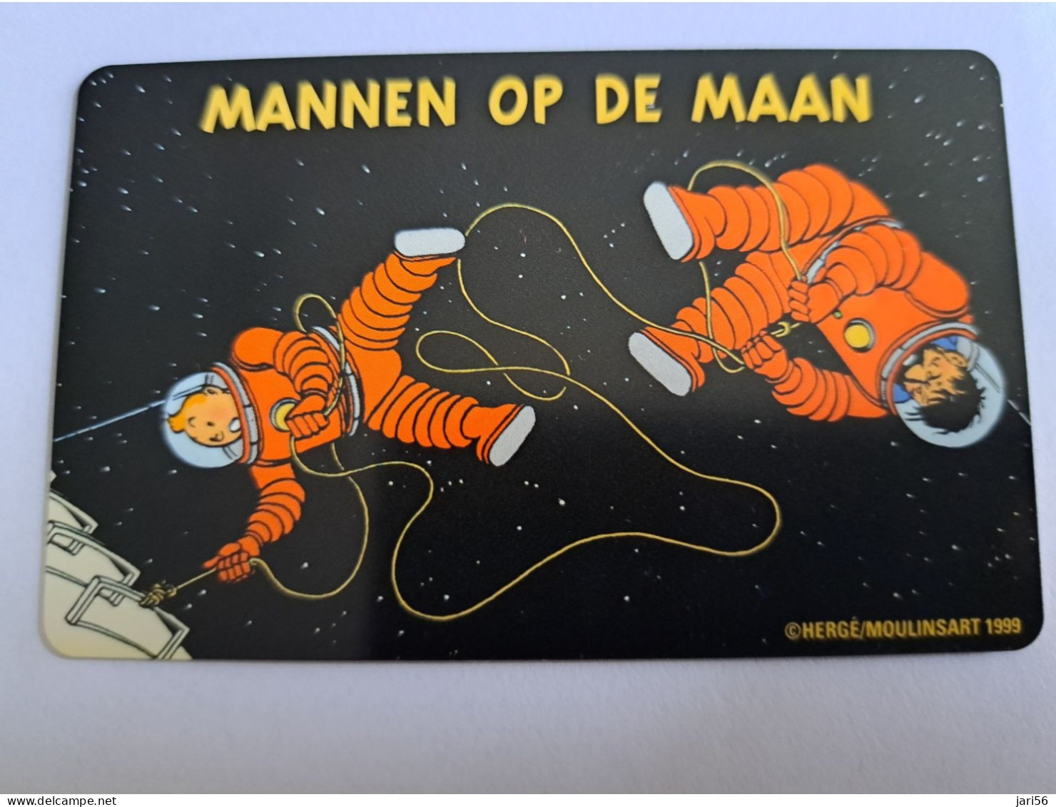 NETHERLANDS  ADVERTISING CHIPCARD / TELEBRIEF 33  Hfl 2,50   ANIMATION/TIN TIN / KUIFJE ON THE MOON   ** 12944 ** - Privé