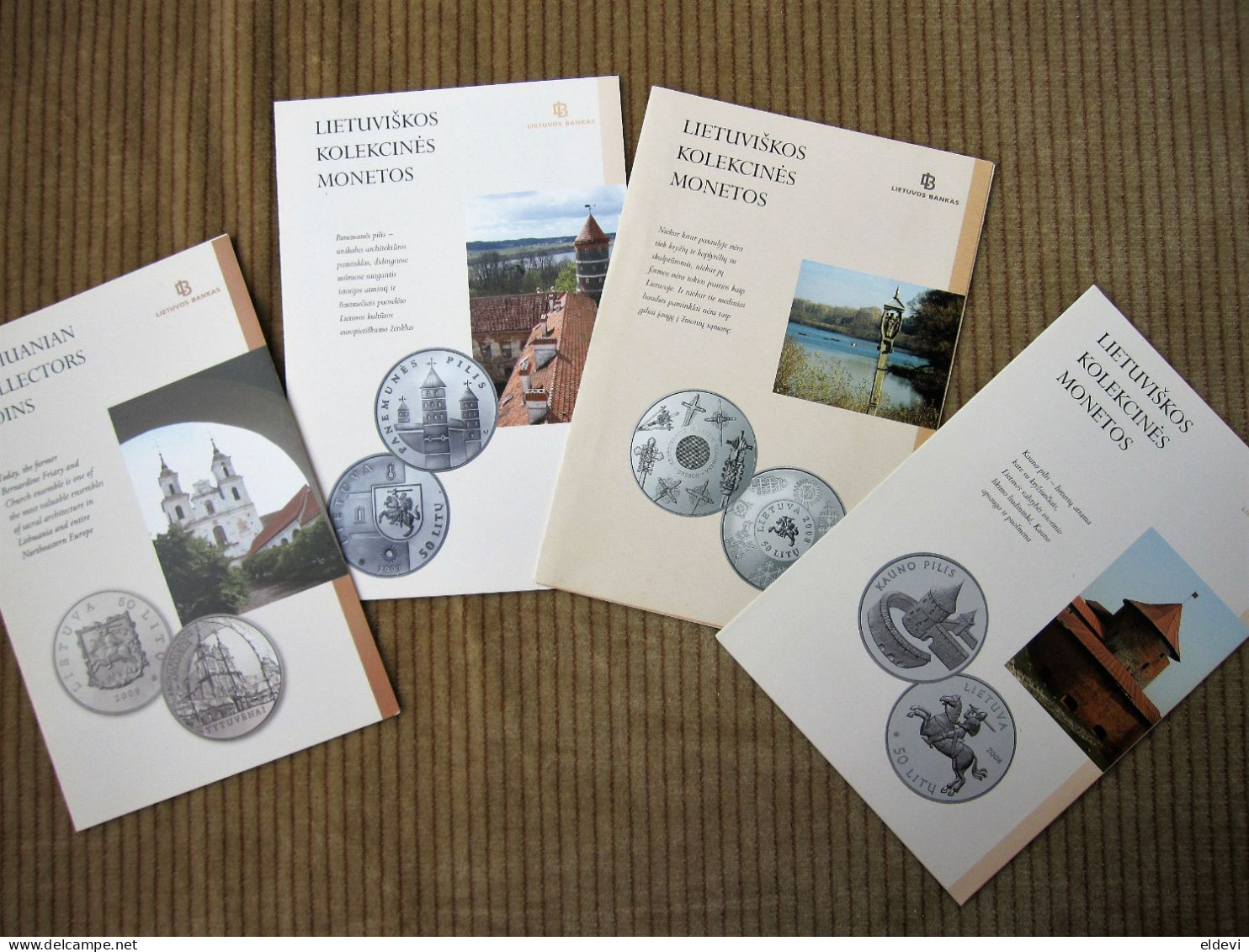 Lithuanian Bank 4 Booklets - Lithuania Collectors Coins / #2 - Lituania