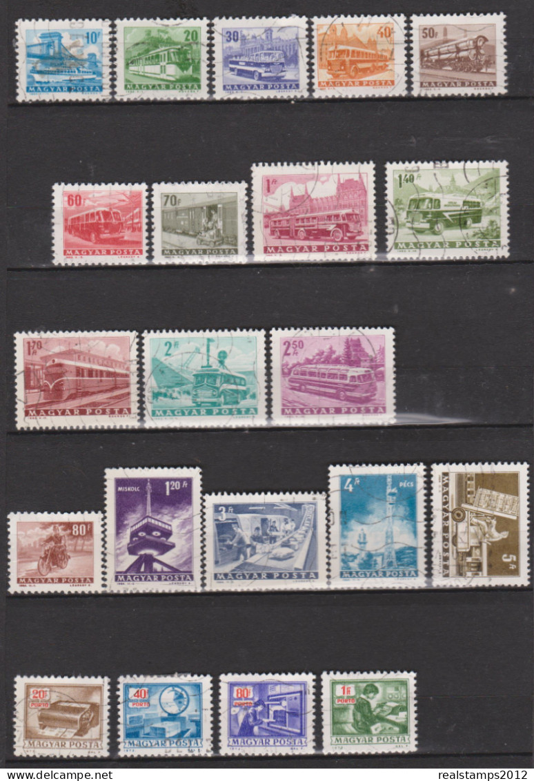 HUNGRIA - 1963/1964/1973 - Lote De 21 Selos  (o) E * MH Com Goma Original E Marca De Charneira - Verzamelingen