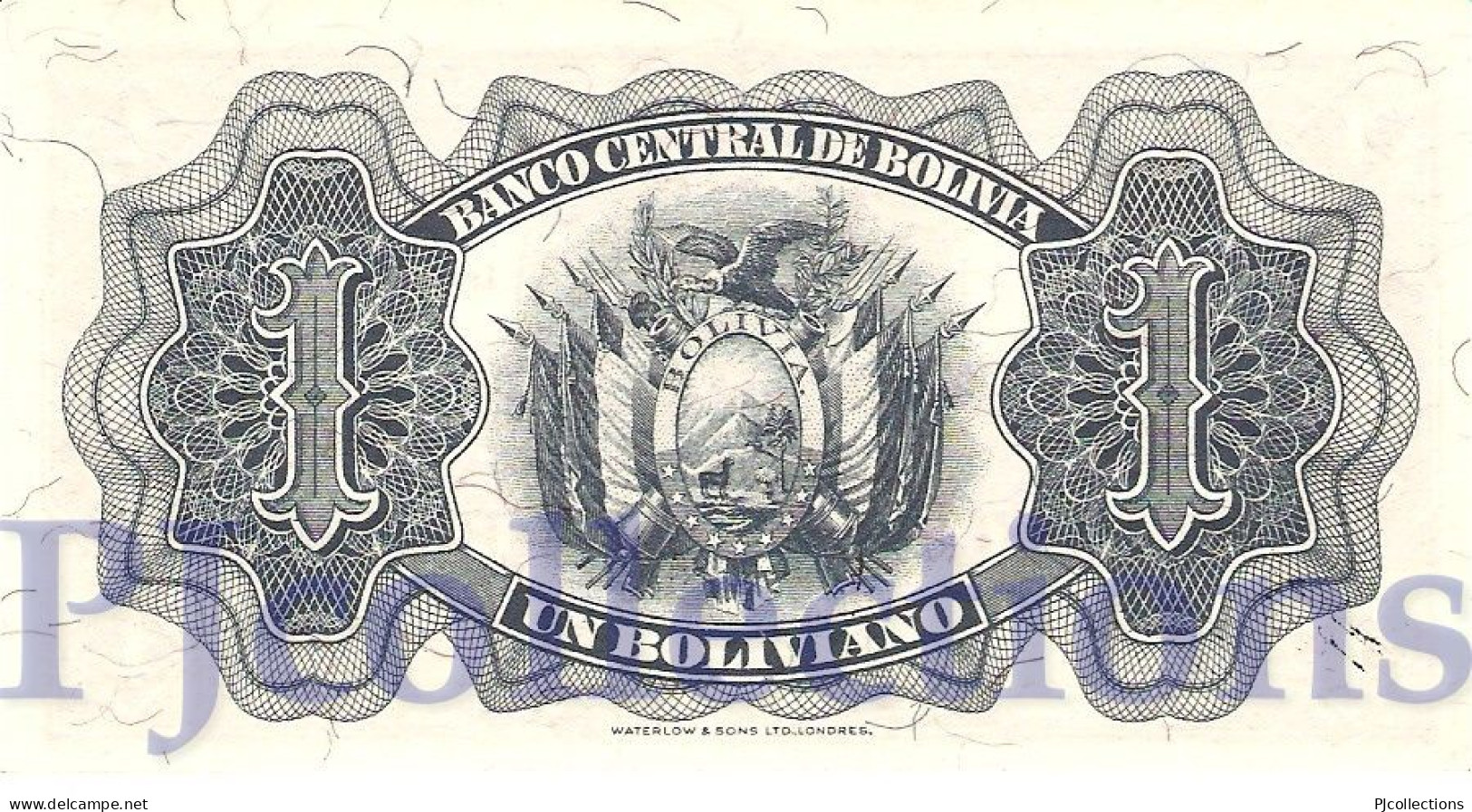 BOLIVIA 1 BOLIVANO 1952 PICK 128c AU - Bolivien