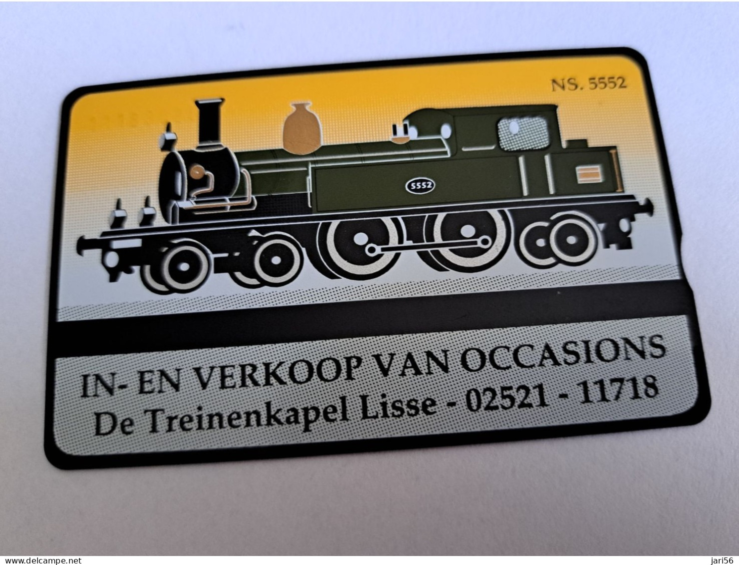 NETHERLANDS  4 UNITS / ADVERTISING CARD / TRAIN / NS 5552    / RCZ 120    ** 12950** - [3] Sim Cards, Prepaid & Refills