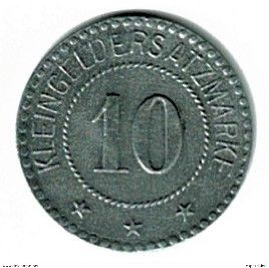 ALLEMAGNE / NOTGELD / STADT WEIDEN / 10 PFG../ 1917 / ZINC / 21.1  Mm / ETAT SUP / 562.2 - Andere & Zonder Classificatie