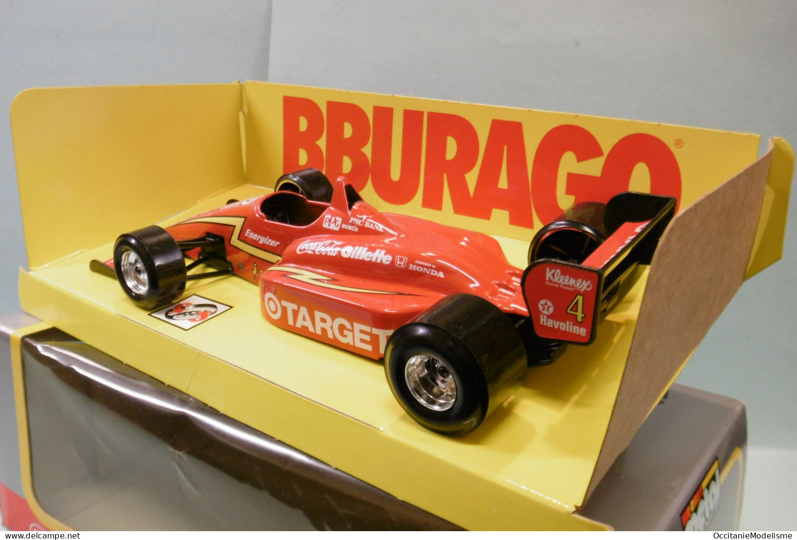 Bburago - LAGUNA SECA Formule 1 Target Rouge #4 Burago Réf. 6129 BO 1/24 - Burago