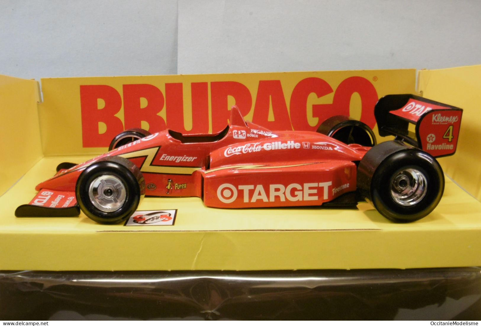 Bburago - LAGUNA SECA Formule 1 Target Rouge #4 Burago Réf. 6129 BO 1/24 - Burago