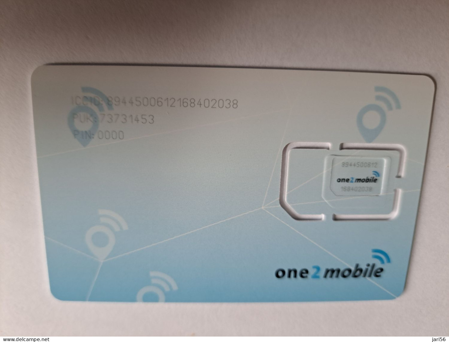 NETHERLANDS GSM SIM  CARD  /ONE 2 MOBILE / DIFFICULT CARD     ( DIFFERENT CHIP) MINT     ** 12956** - [3] Sim Cards, Prepaid & Refills