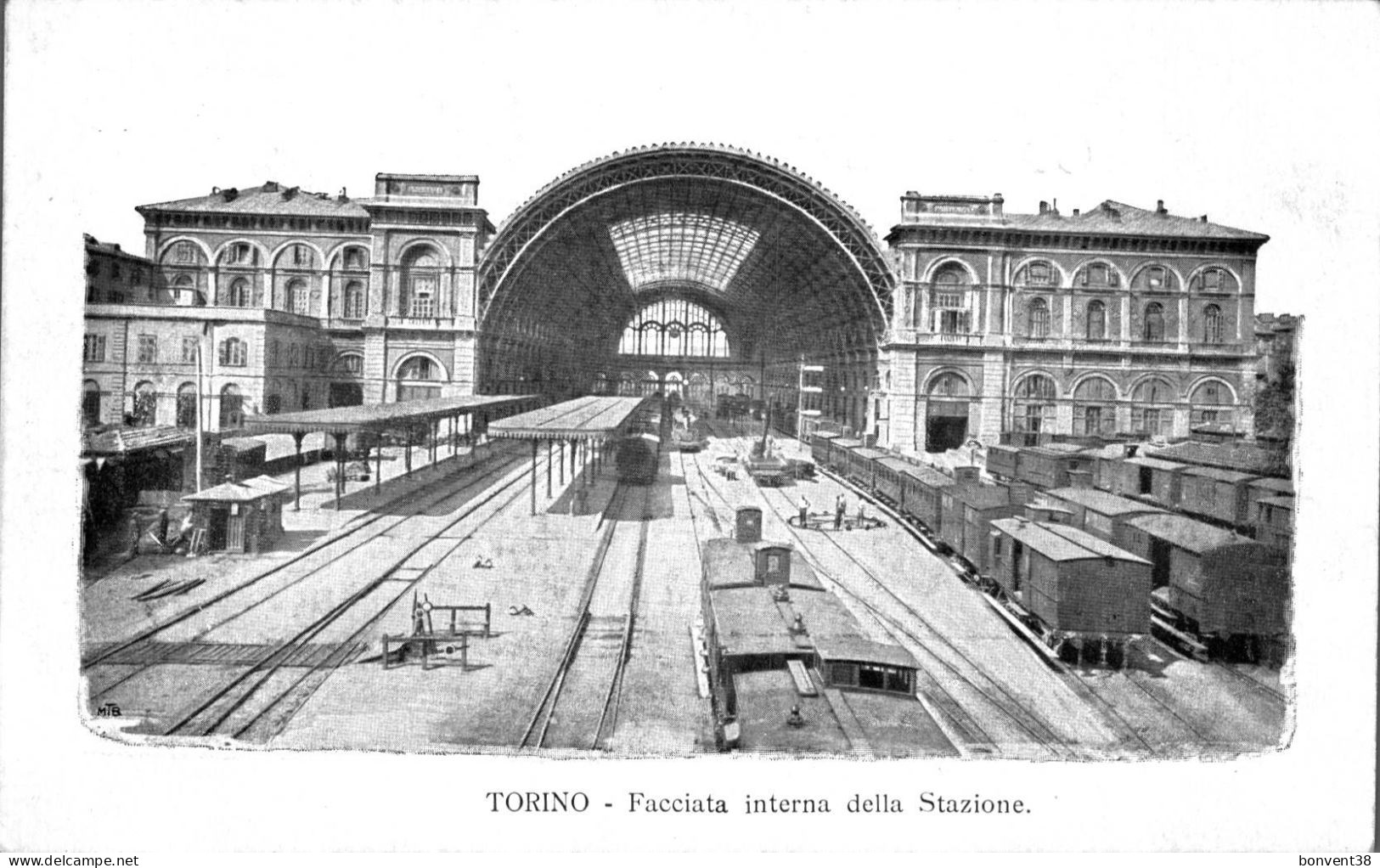 J1503 - ITALIE - TORINO - Facciata Interna Della Stazione - Façade Intérieure De La Gare - Trasporti