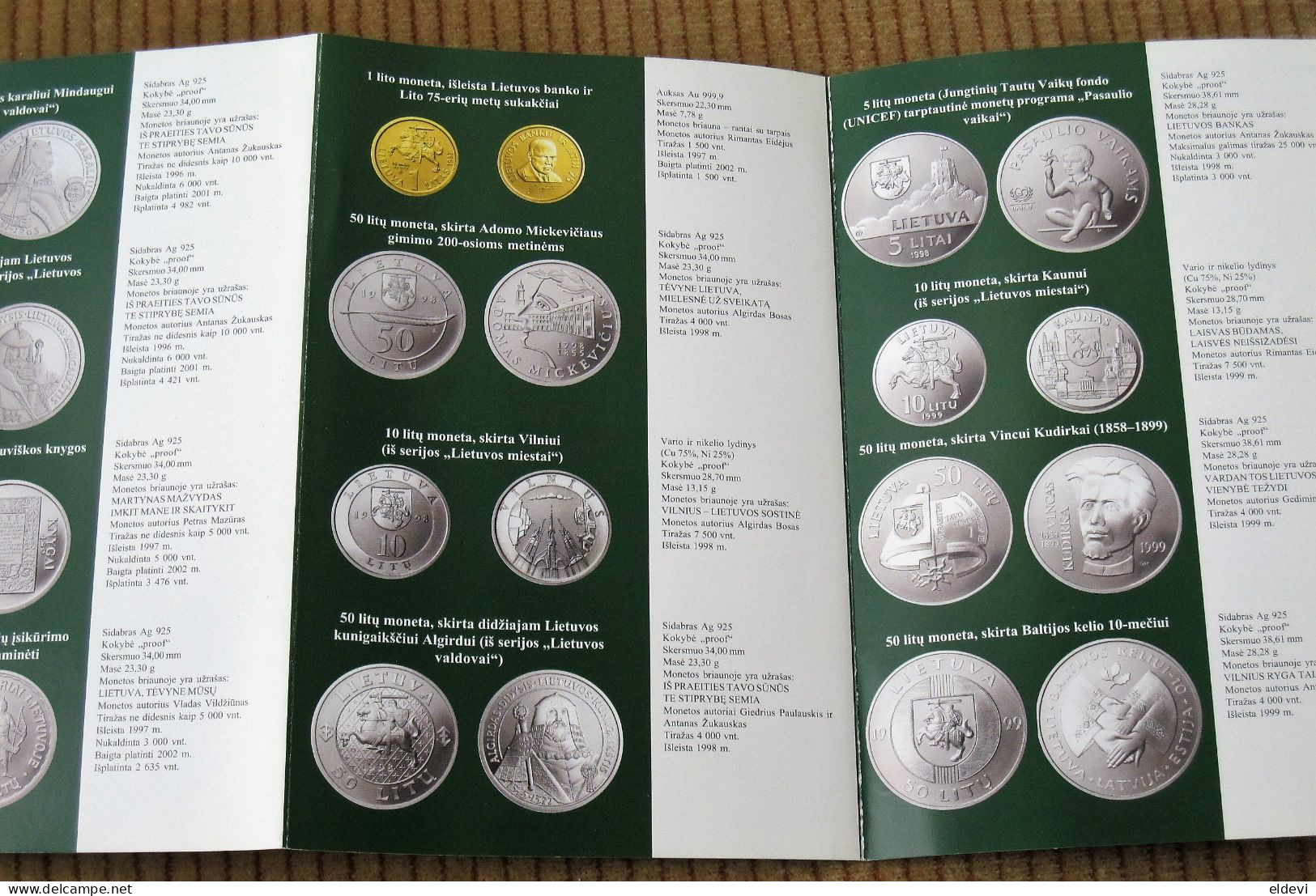 Lithuania Bank Booklet - Lithuanian Collectors Coins 1993 - 2000's / #4 - Litouwen