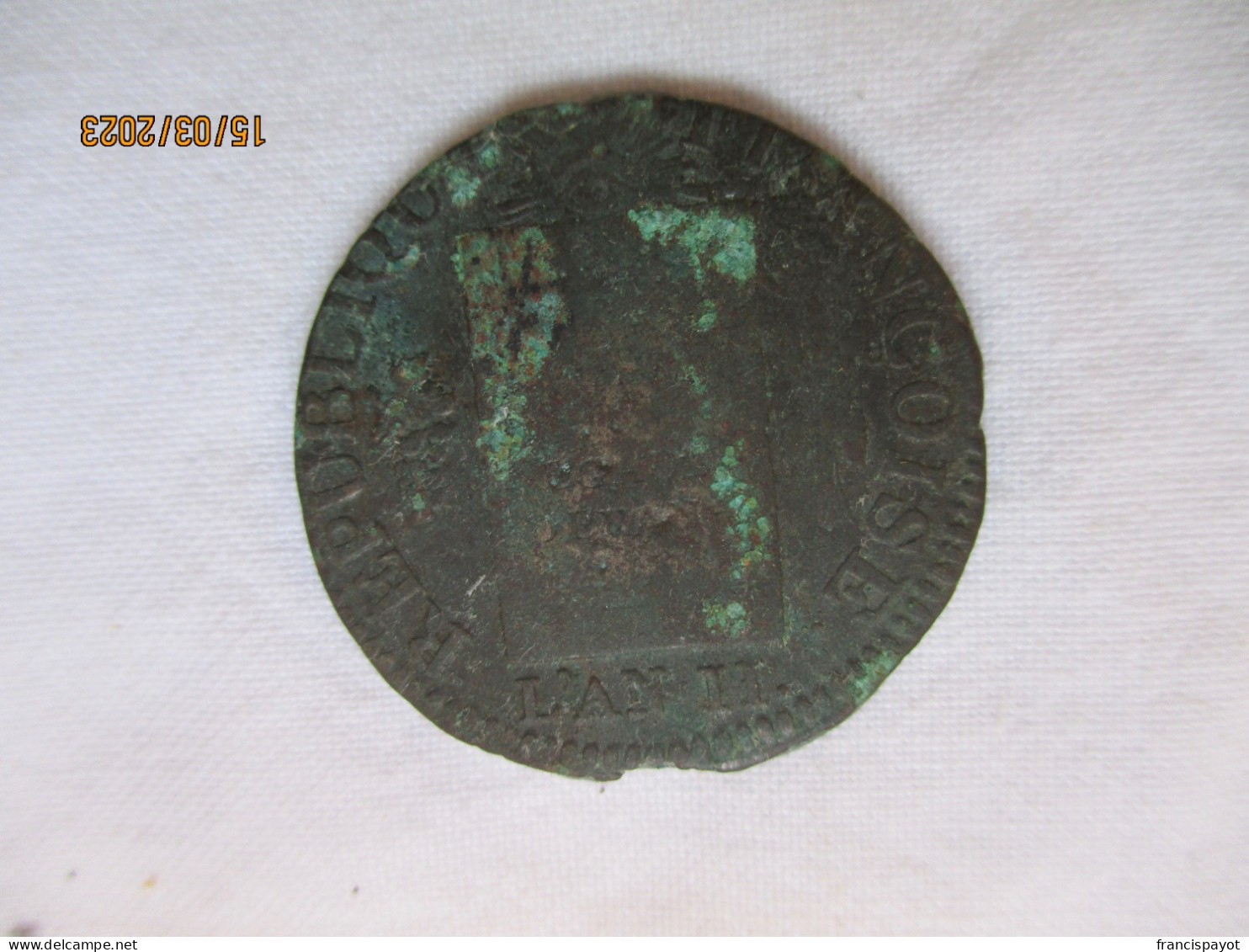 France 1 Sol 1793 I (Limoges) - Sol à La Balance - 1792-1804 Prima Repubblica