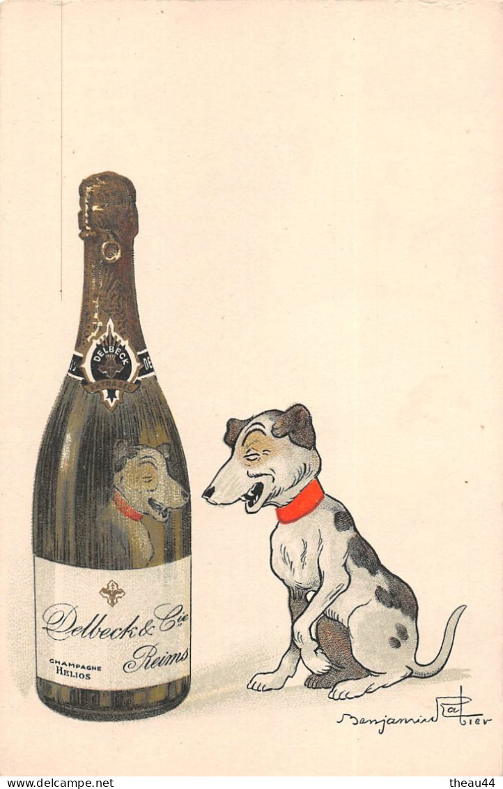 Illustrateur  " Benjamin RABIER " - Carte Publicitaire Du Champagne " DELBECK & CIE " - Rabier, B.