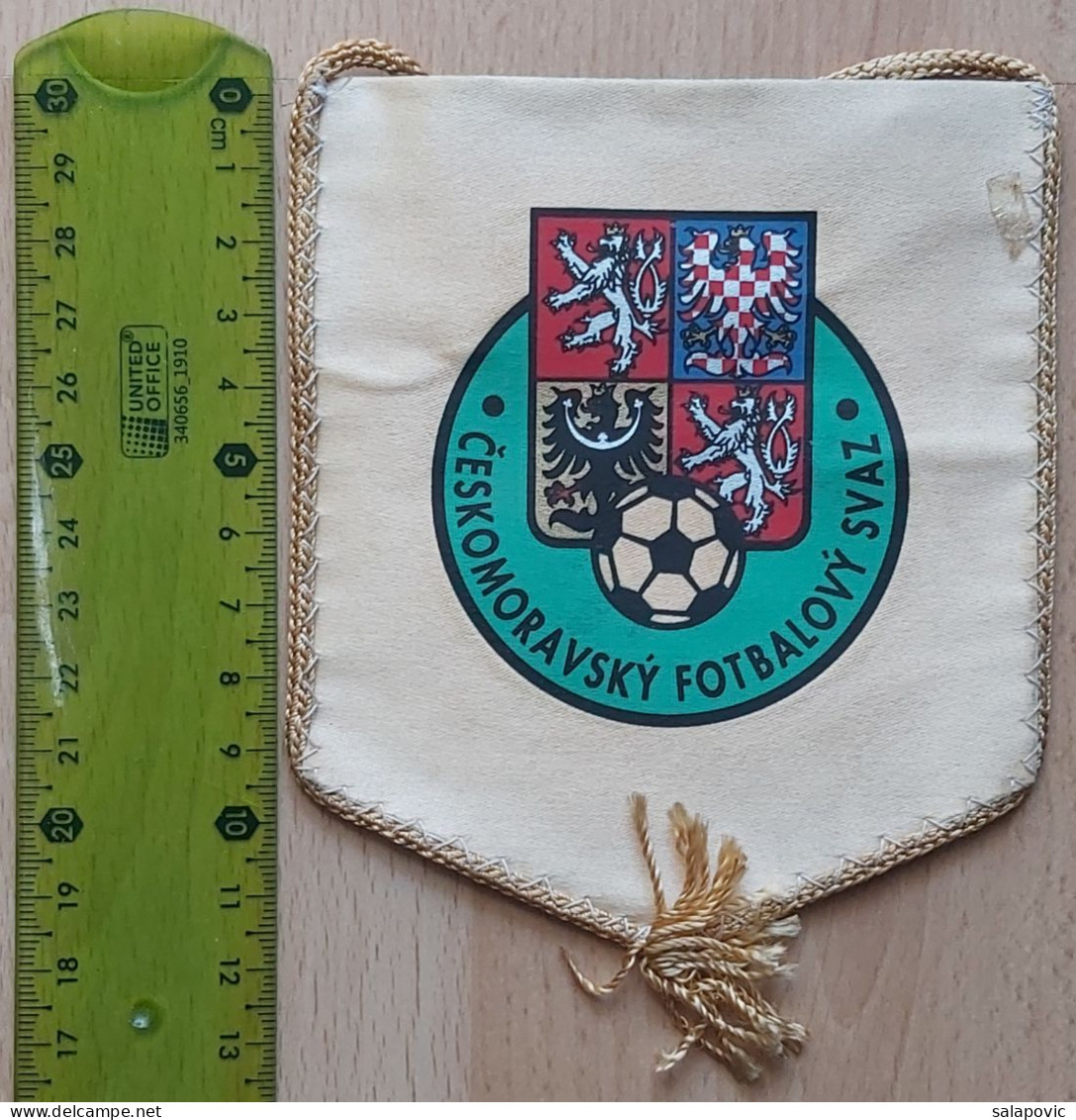 Czech-Moravian Football Association, Ceskomoravský Fotbalový Svaz Football Soccer Calcio PENNANT, SPORTS FLAG ZS 4/15 - Bekleidung, Souvenirs Und Sonstige