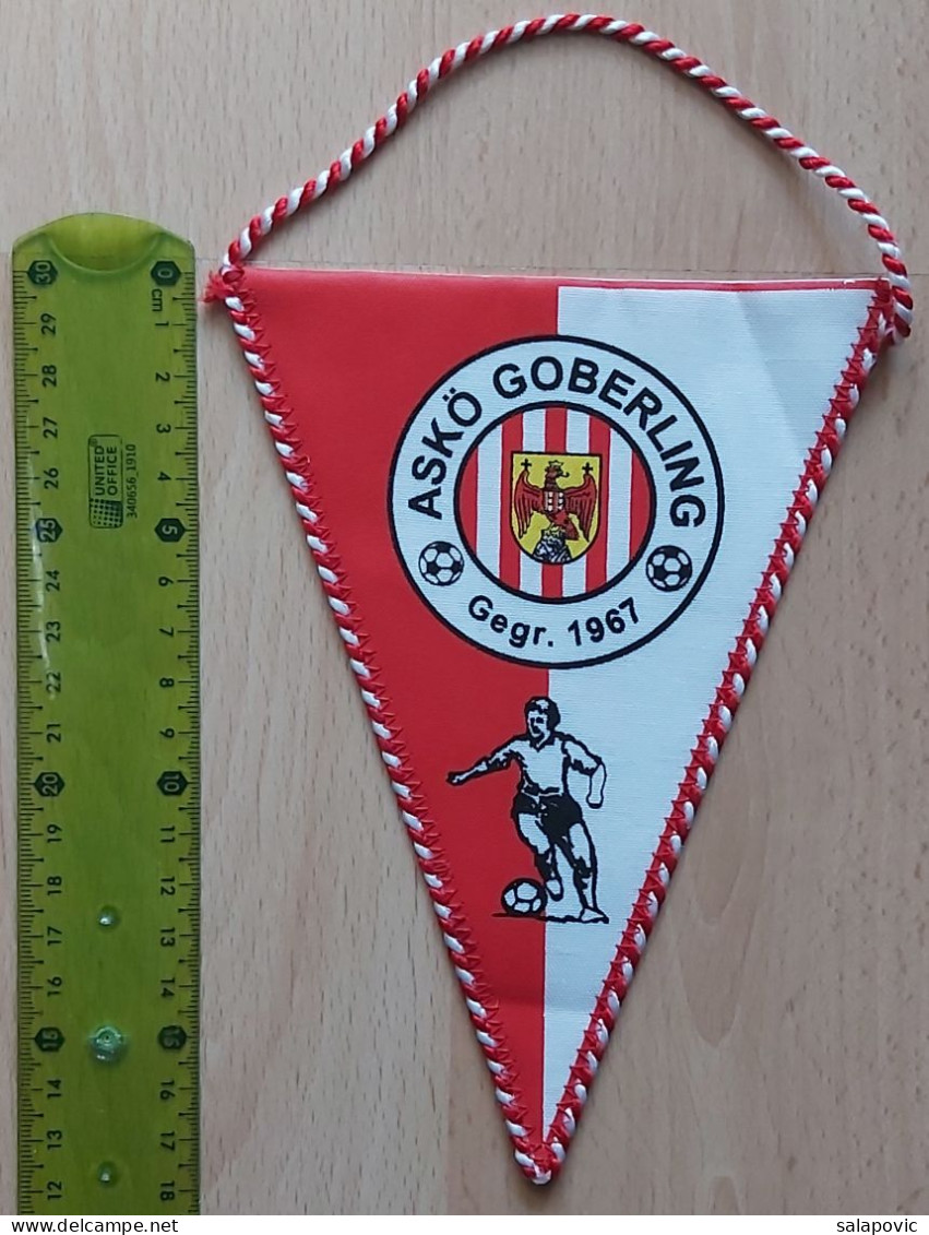 ASK Goberling Austria Football Club Soccer Calcio PENNANT, SPORTS FLAG ZS 4/15 - Habillement, Souvenirs & Autres