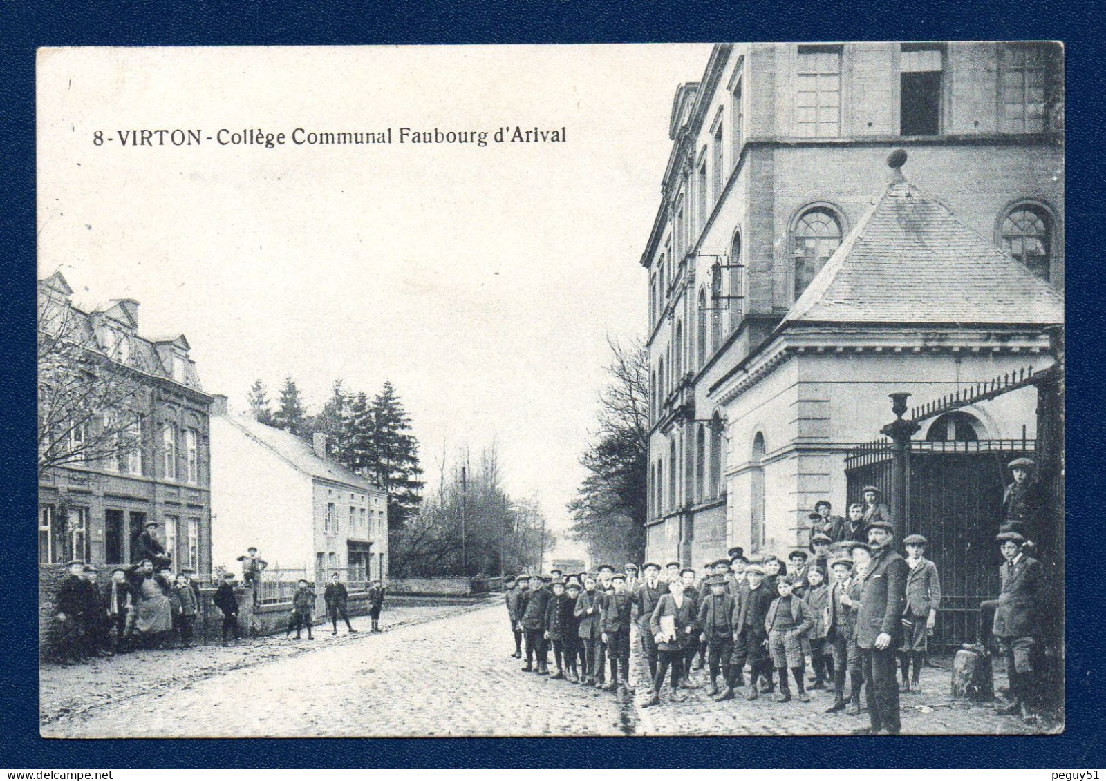 Virton. Collège Communal Du Faubourg D' Arival. Feldpost Camouflé Avril 1917. Landsturm Infanterie Bat. Minden - Virton