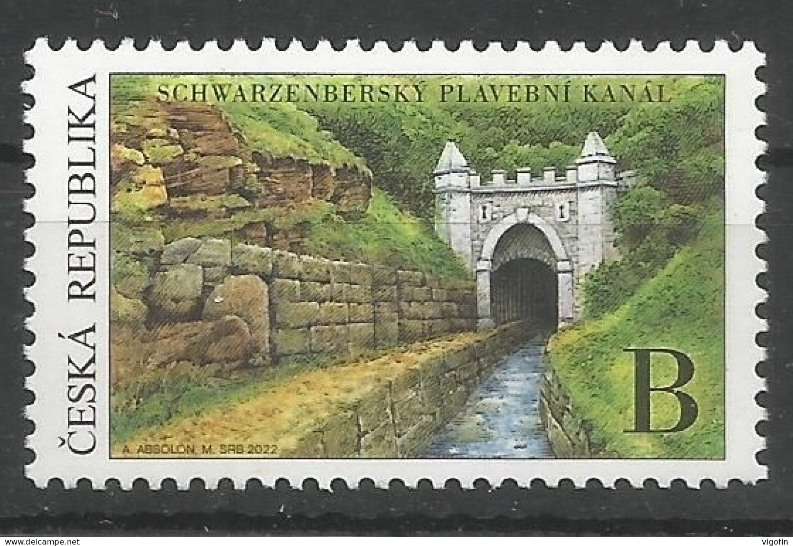 CZ 2022-1156 TECHNICAL MONUMENTS, CZECH, 1v,  MNH - Unused Stamps