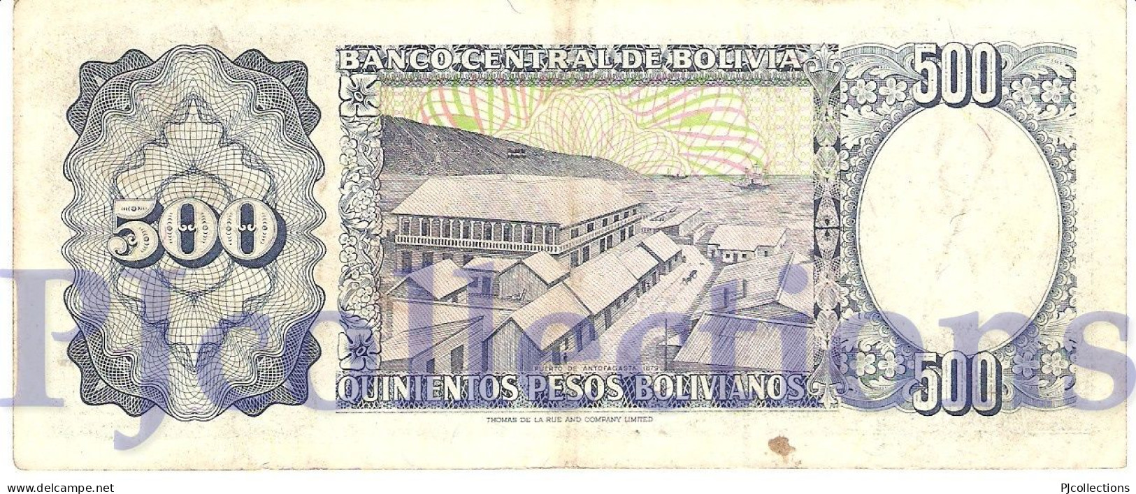 BOLIVIA 500 BOLIVANOS 1981 PICK 166a XF+ - Bolivien