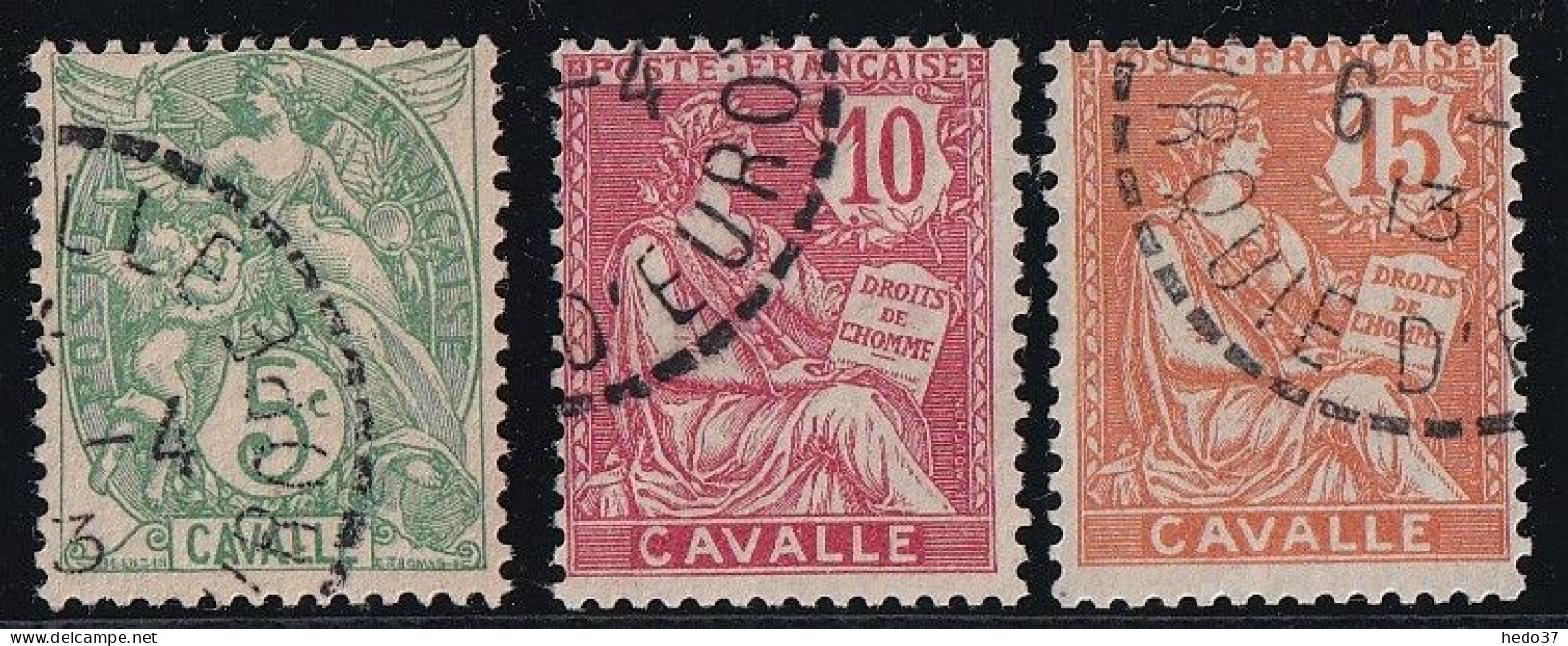 Cavalle N°10/12 - Oblitéré - TB - Used Stamps