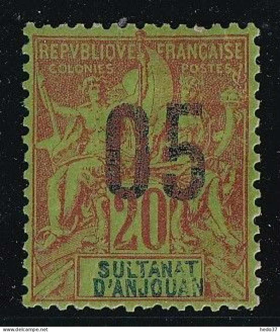 Anjouan N°23A - Variété Chiffres Espacés - Neuf * Avec Charnière - TB - Unused Stamps