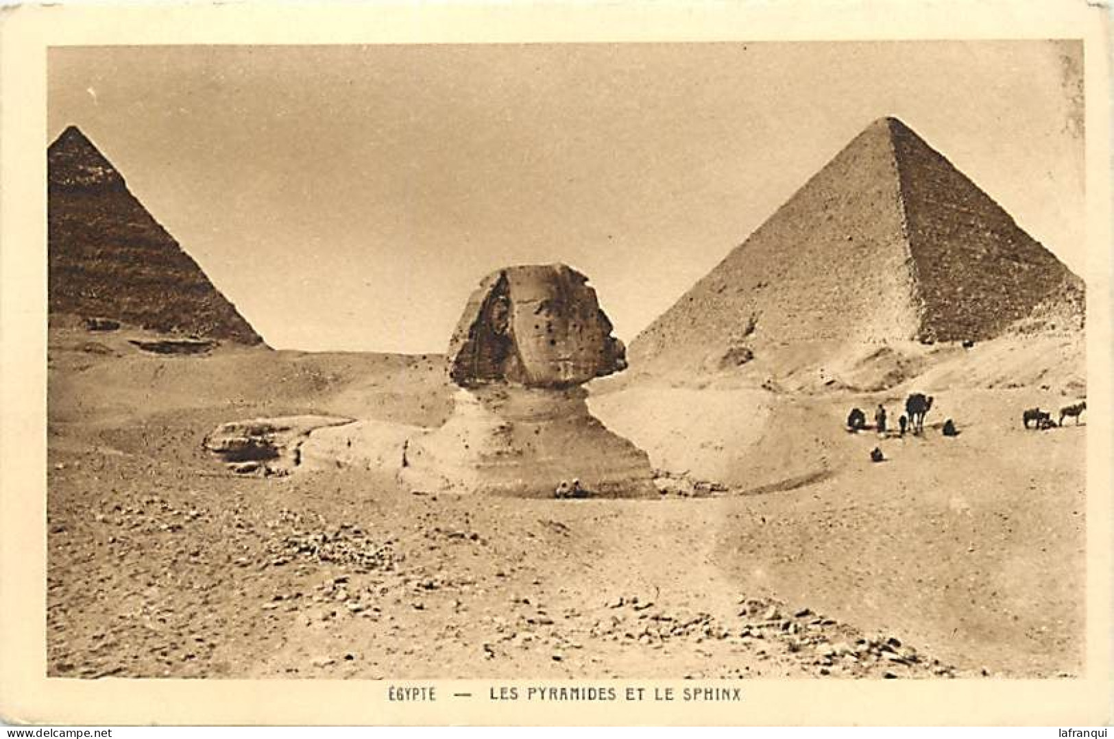 Pays Div-ref CC781- Egypte - Egypt - Les Pyramides Et Le Sphinx - - Sphinx