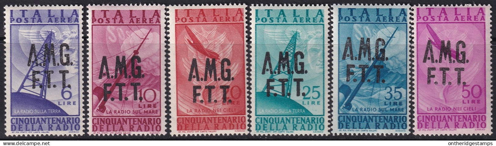 Trieste Zone A 1947 Sc C7-12 Sa A7-12 Air Post Set MLH* - Poste Aérienne