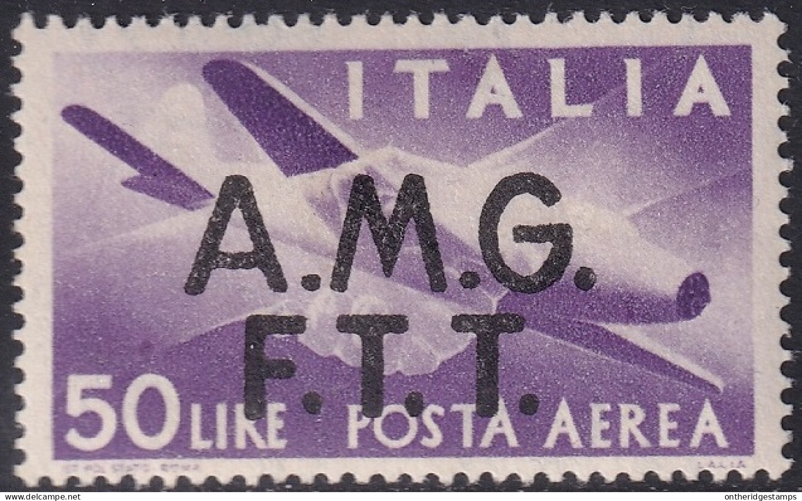 Trieste Zone A 1947 Sc C6 Sa A6 Air Post MLH* - Poste Aérienne