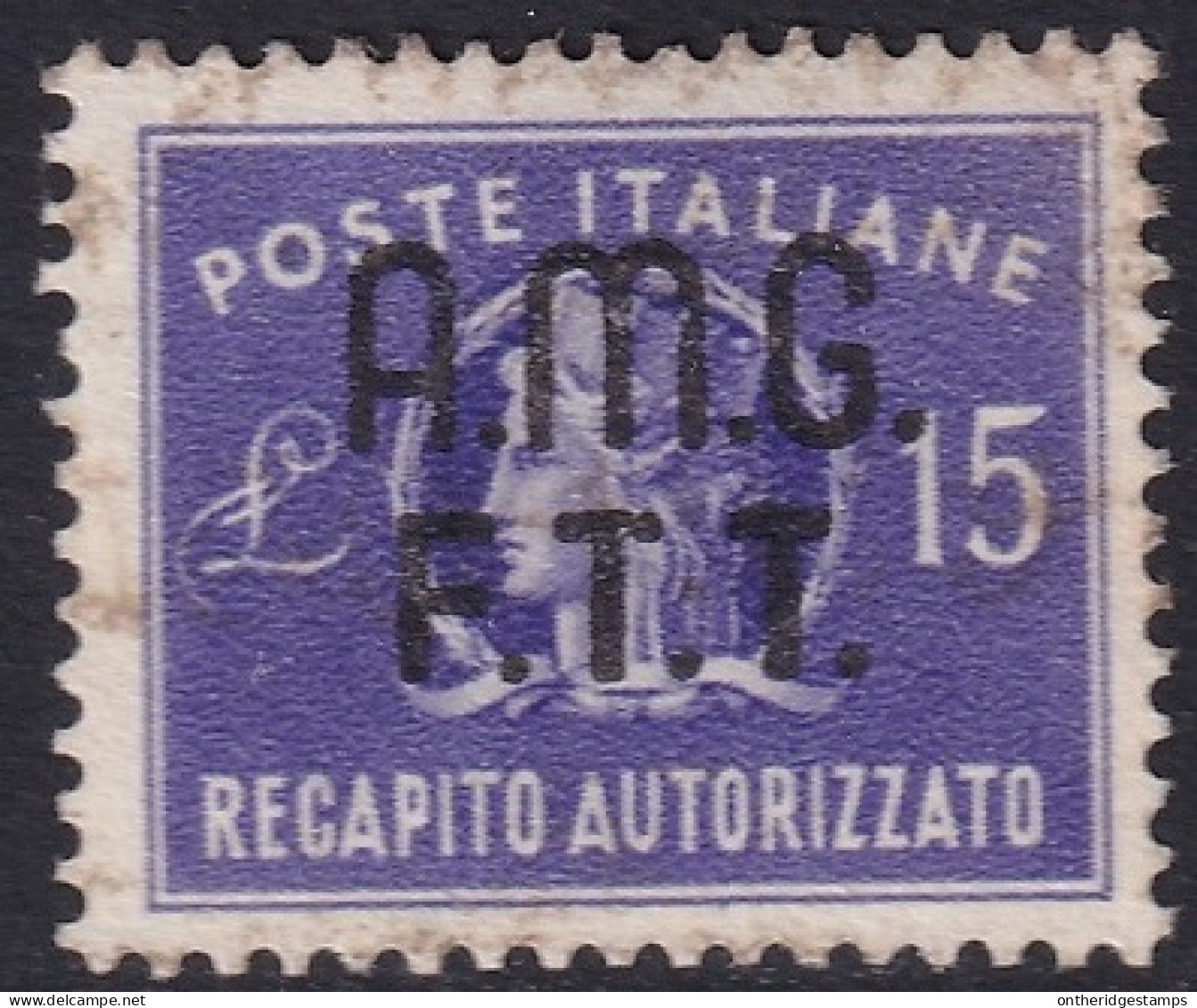 Trieste Zone A 1949 Sc EY3 Sa 3 Authorized Delivery Used - Eilsendung (Eilpost)