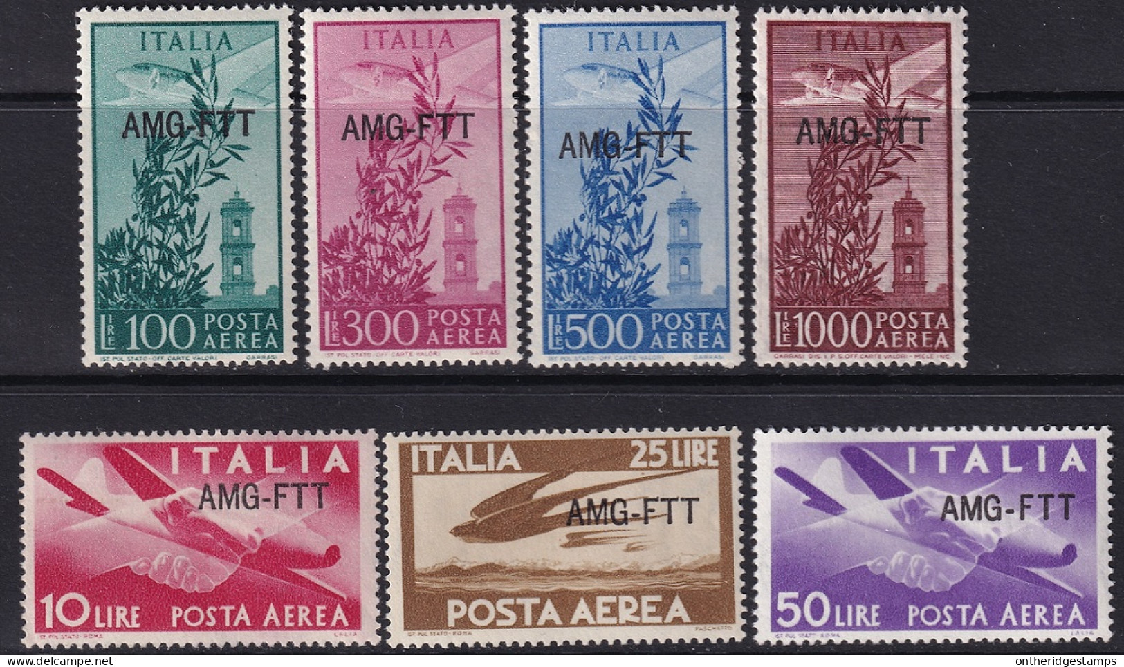 Trieste Zone A 1949 Sc C20-6 Sa A20-6 Air Post Set MLH* - Poste Aérienne