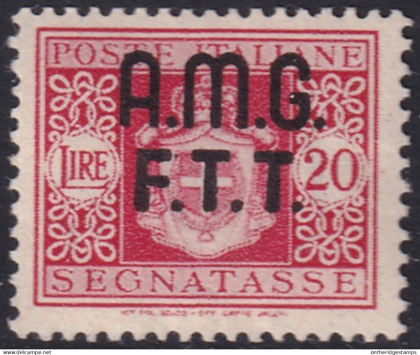 Trieste Zone A 1947 Sc J5 Sa S4 Postage Due MLH* Disturbed Gum - Postage Due