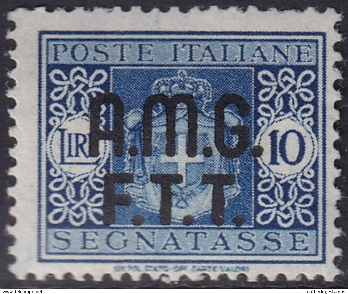 Trieste Zone A 1947 Sc J4 Sa S3 Postage Due MLH* Some Disturbed Gum - Taxe