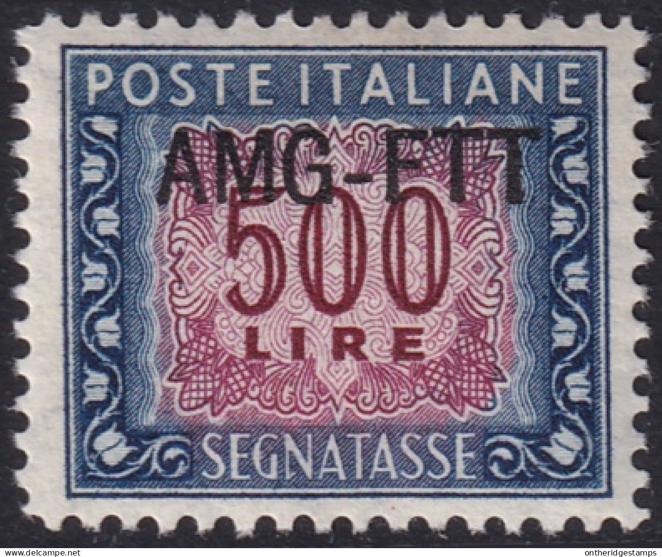 Trieste Zone A 1949 Sc J29 Sa S28 Postage Due MNH** Signed - Postage Due