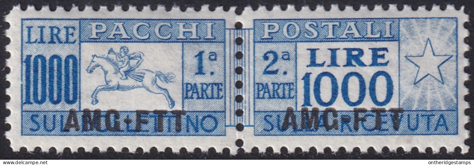 Trieste Zone A 1954 Sc Q26 Sa P26 Parcel Post MNH** - Postal And Consigned Parcels