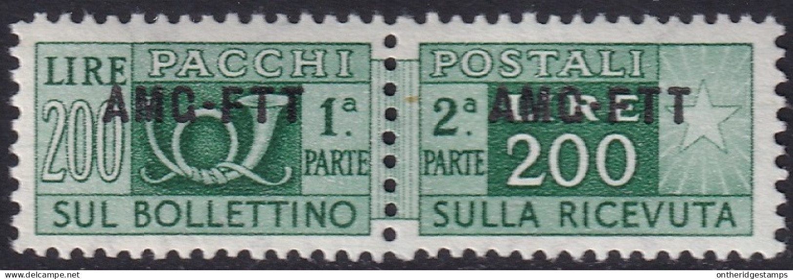 Trieste Zone A 1949 Sc Q23 Sa P23 Parcel Post MLH* - Colis Postaux/concession