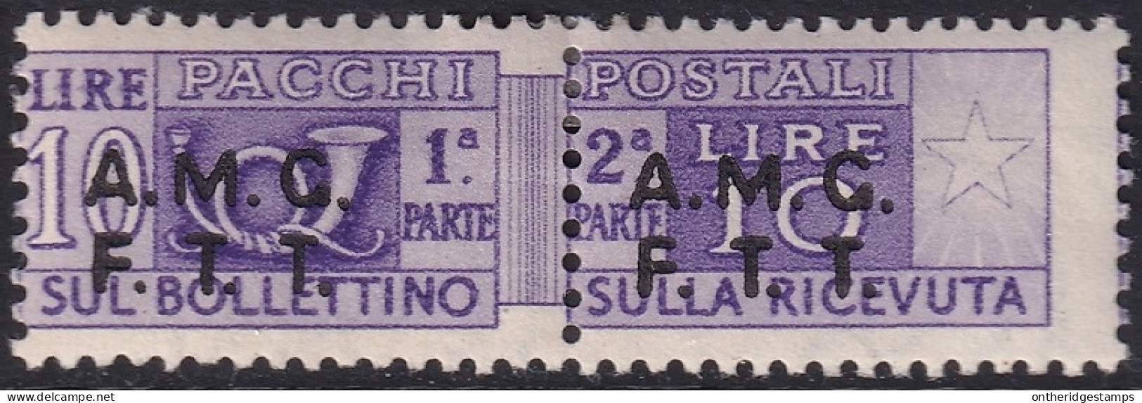 Trieste Zone A 1947 Sc Q6 Sa P6 Parcel Post MH* - Colis Postaux/concession