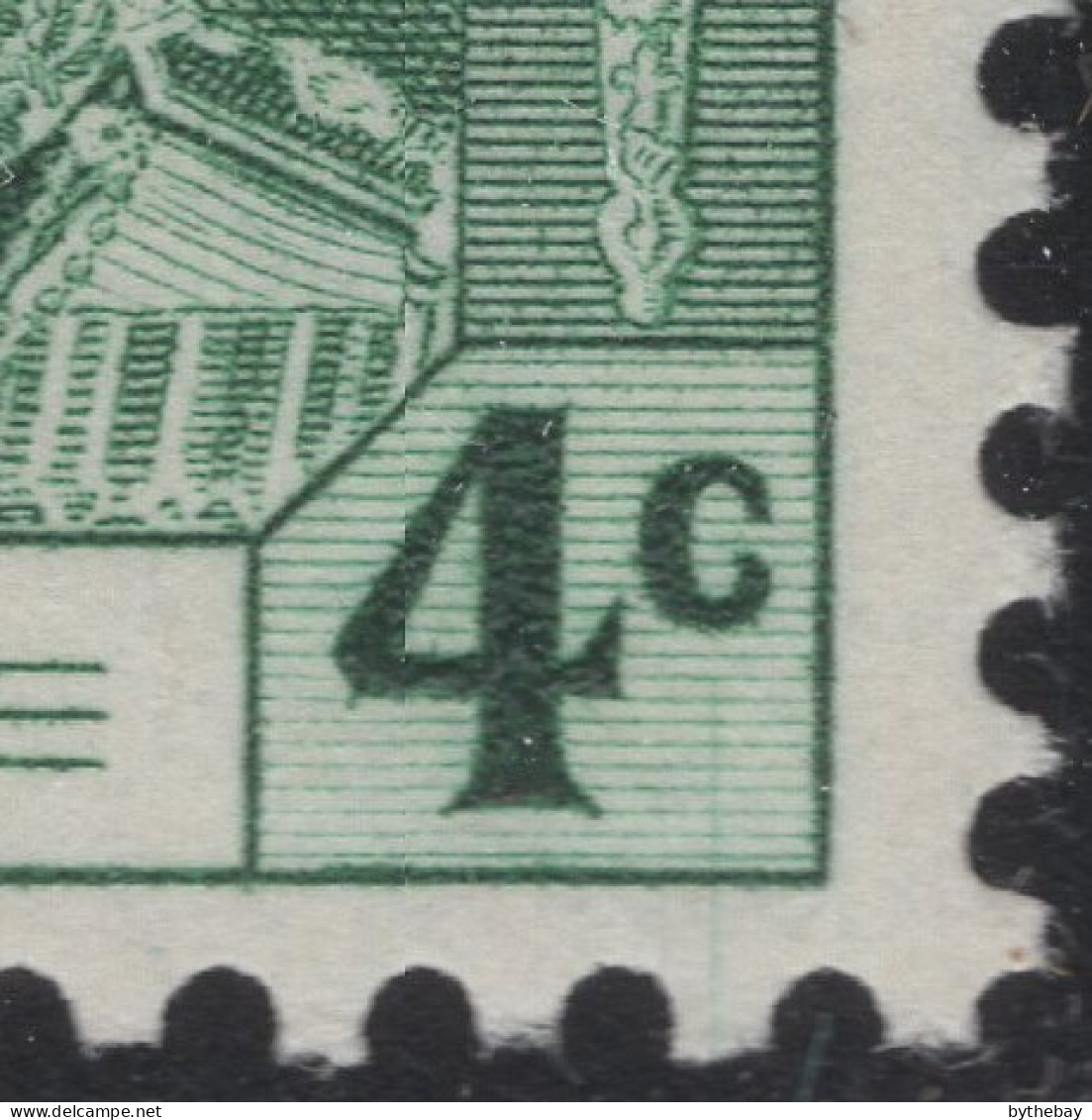 Hong Kong 1937 MNH Sc 151 4c KGVI Coronation Variety - Unused Stamps