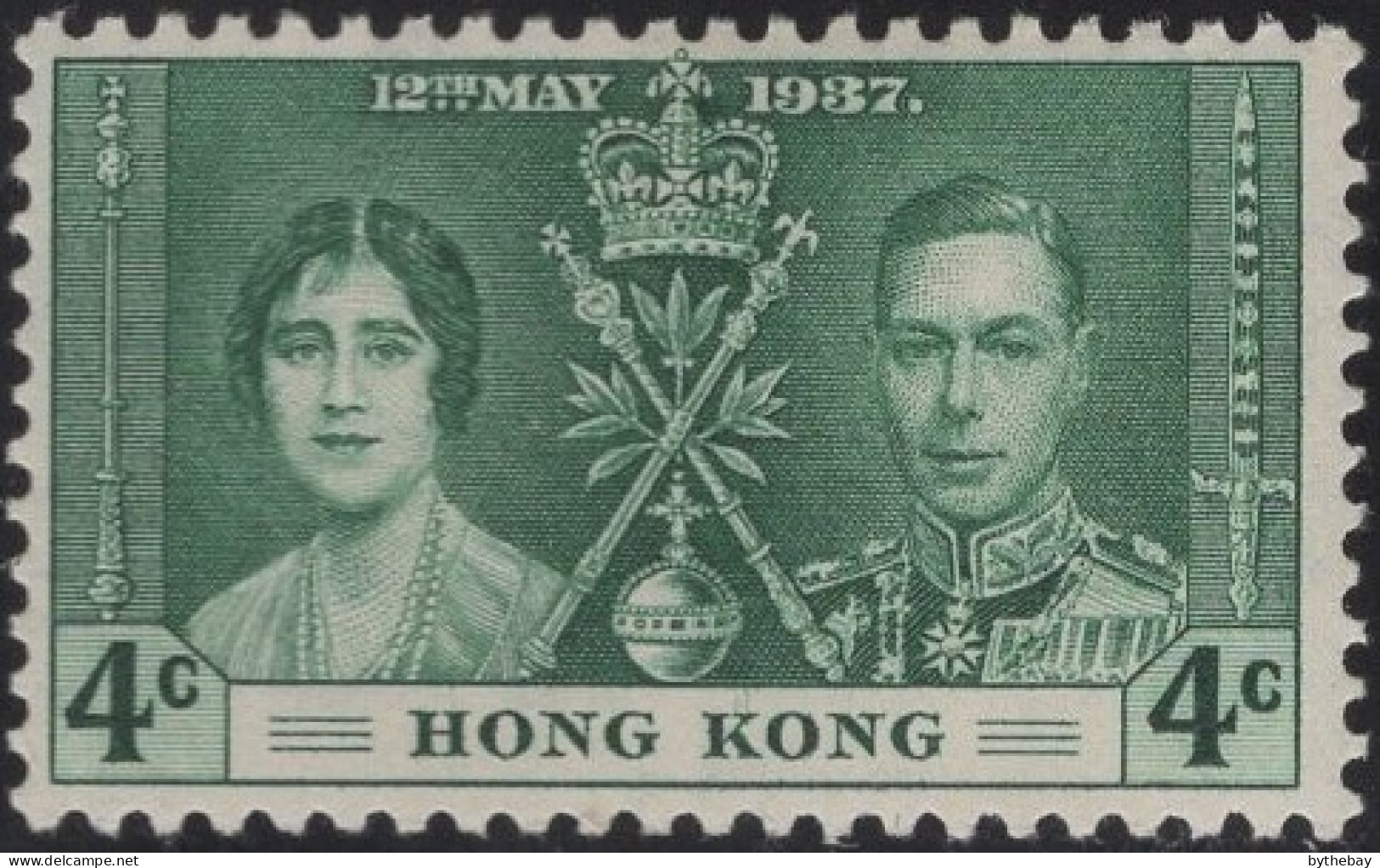 Hong Kong 1937 MH Sc 151 4c KGVI Coronation Variety - Ungebraucht