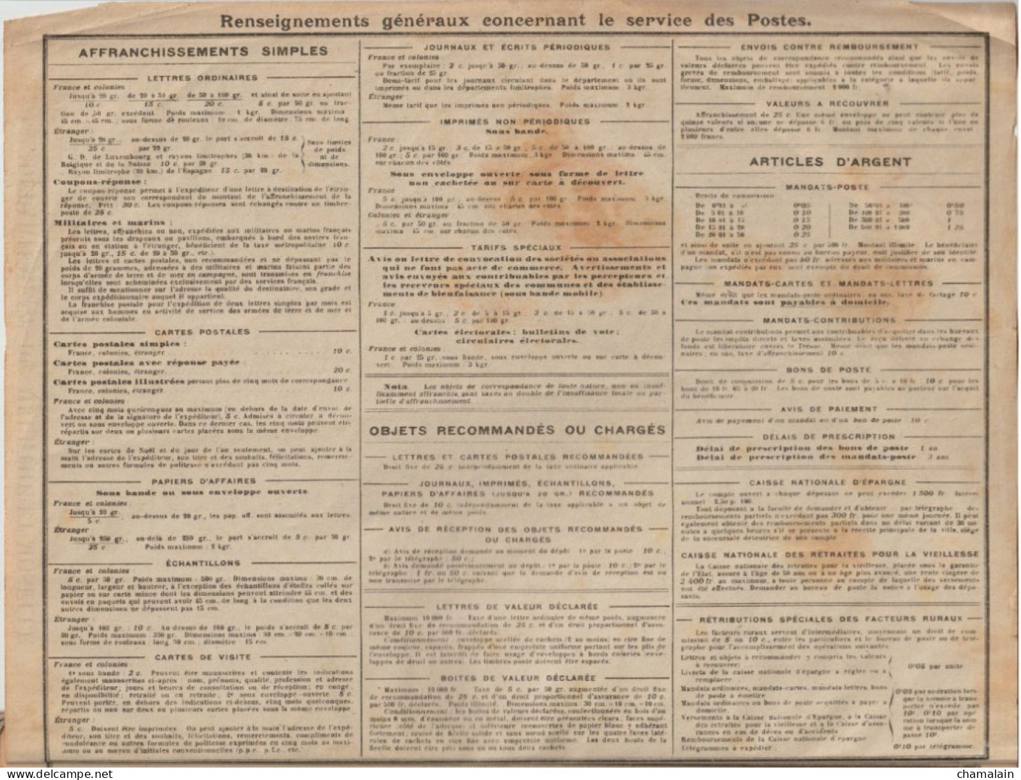 ALMANACH Des Postes Et Télégraphes  Année 1918 (bords Dorés) Edition De L'Orphelinat . - Big : 1901-20