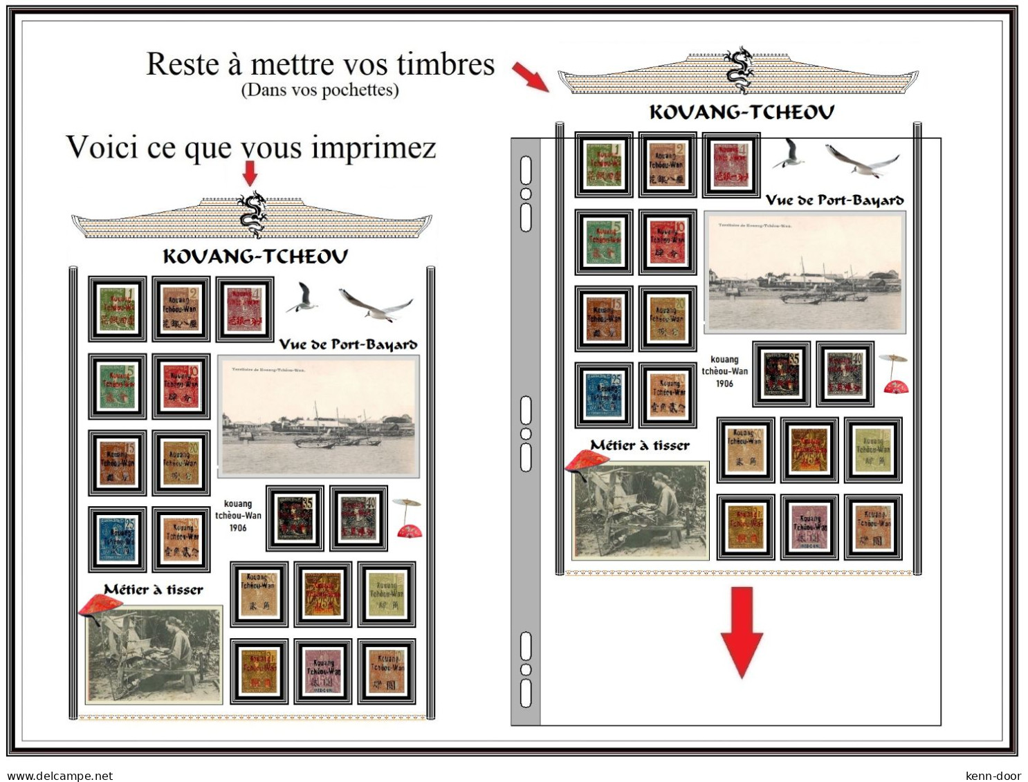 KOUANG-TCHEOU  Albums De Timbres à Imprimer  EDITION 2023 - Other & Unclassified