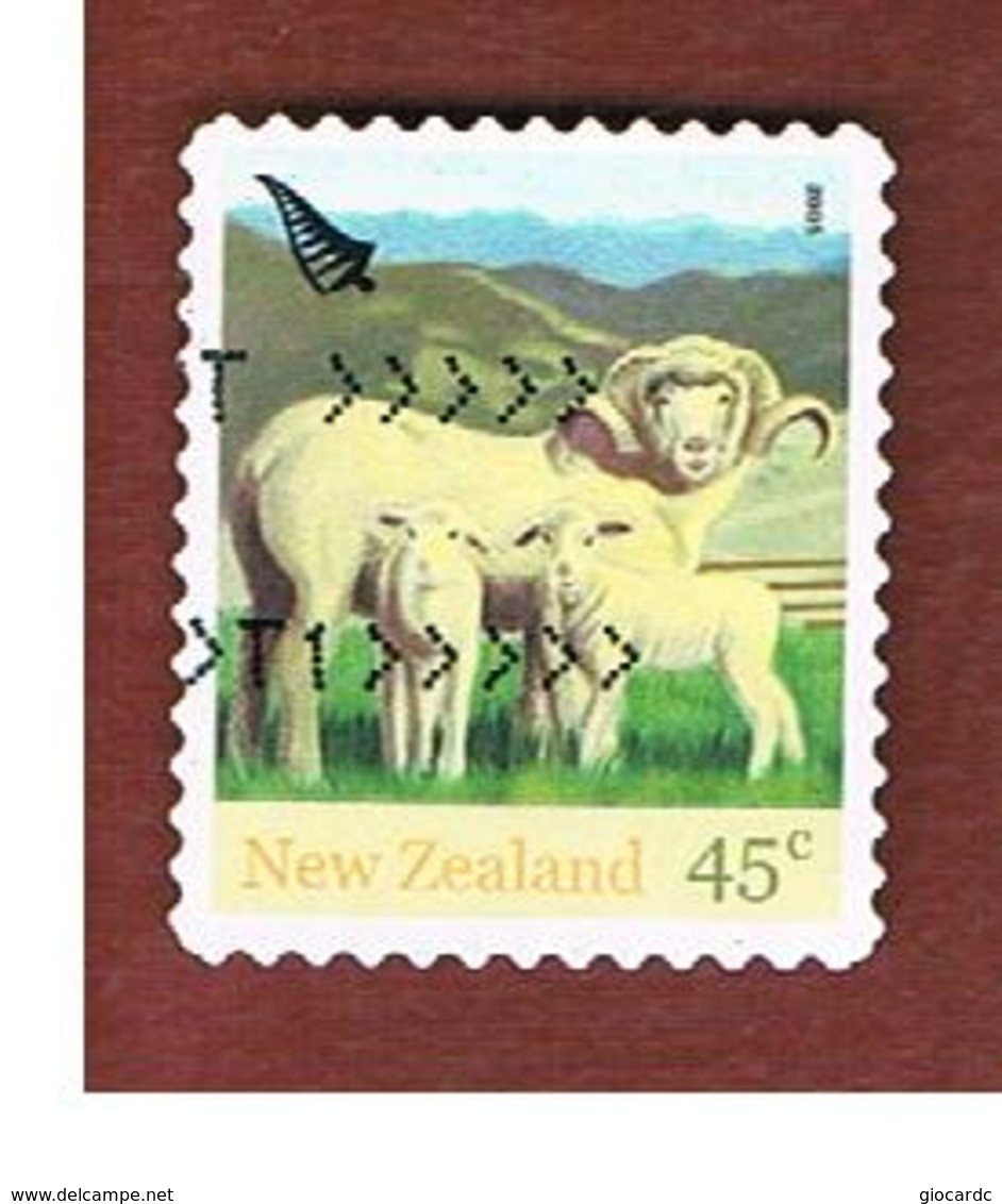 NUOVA ZELANDA (NEW ZEALAND) - SG 2763 -  2005   FARM ANIMALS: SHEEP -  USED° - Gebruikt