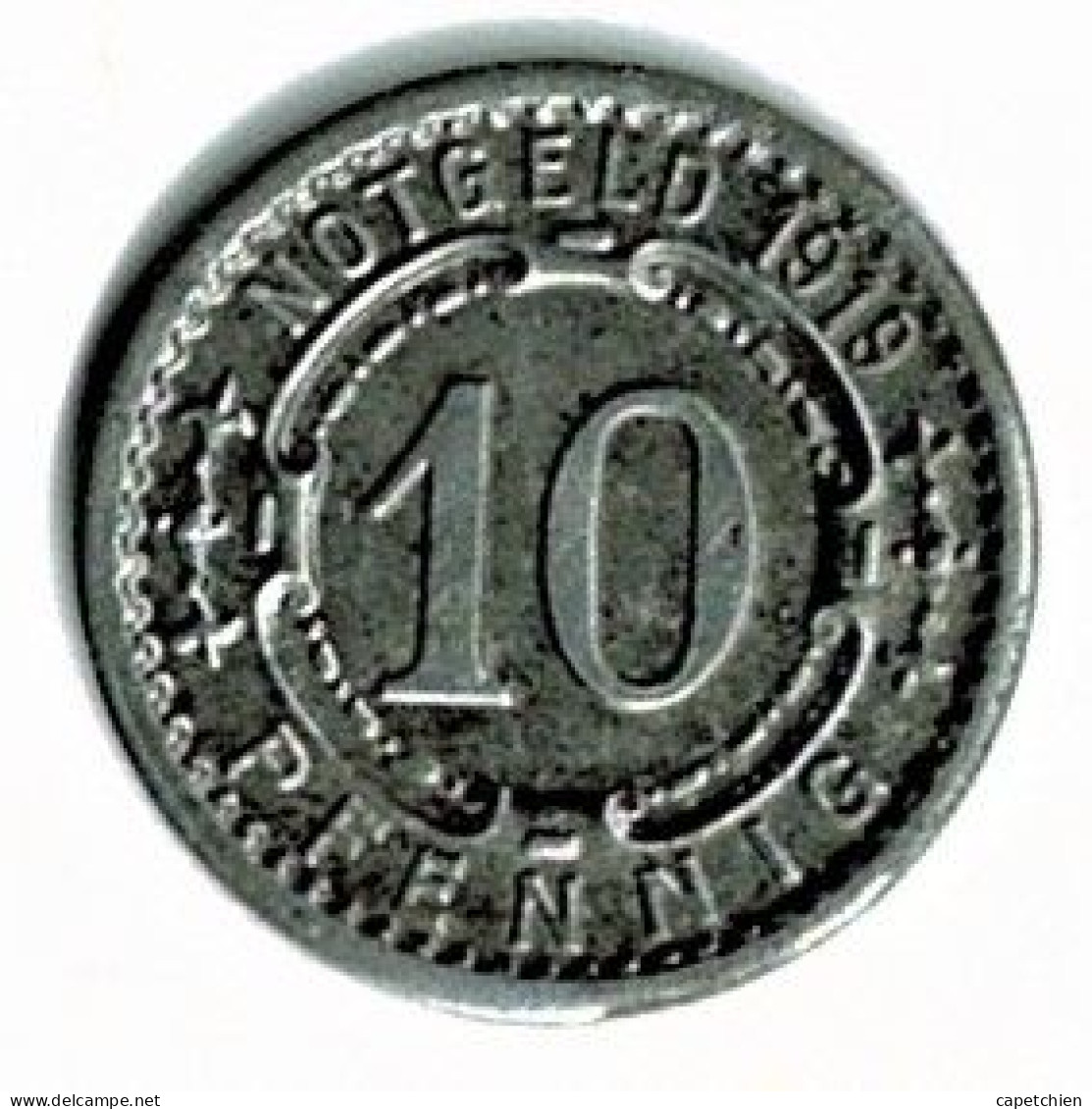 ALLEMAGNE / NOTGELD / STADT WITTEN / 10 PFG../ 1919 / FER / 21.4  Mm / ETAT TTB / 604.5 - Altri & Non Classificati